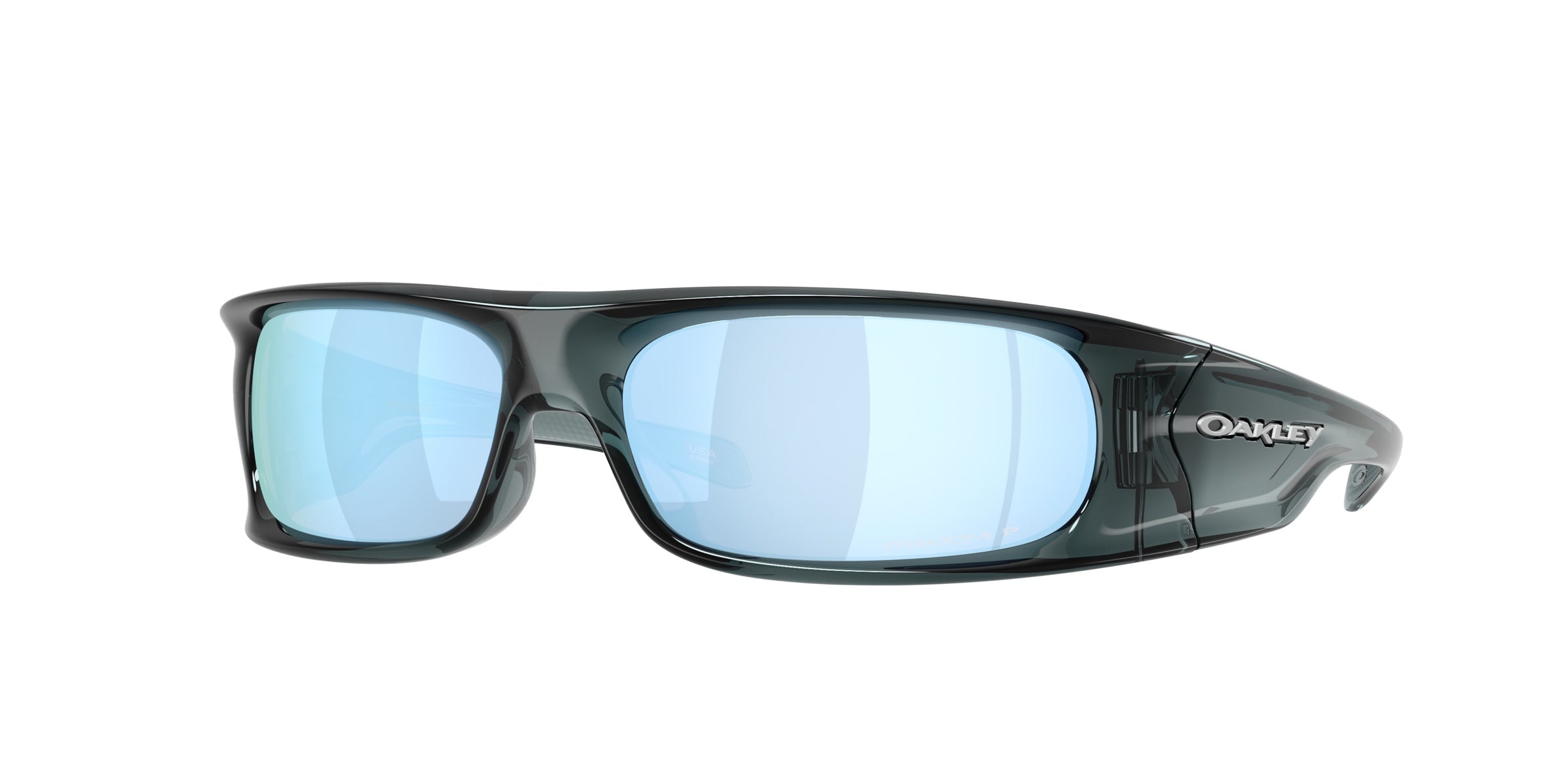 Oakley 0OO9522 Highland Sunglasses in Crystal black with Prizm deep water polarized lenses