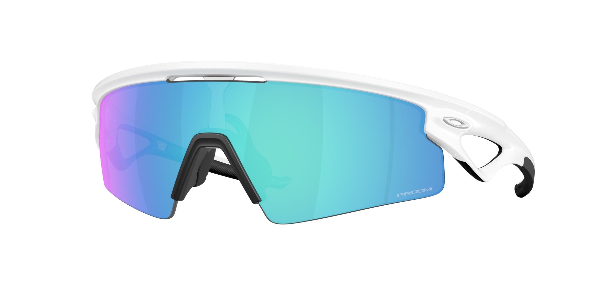 Oakley 0OO9531 Sphaera Strike Sunglasses in Matte white with Prizm sapphire lenses