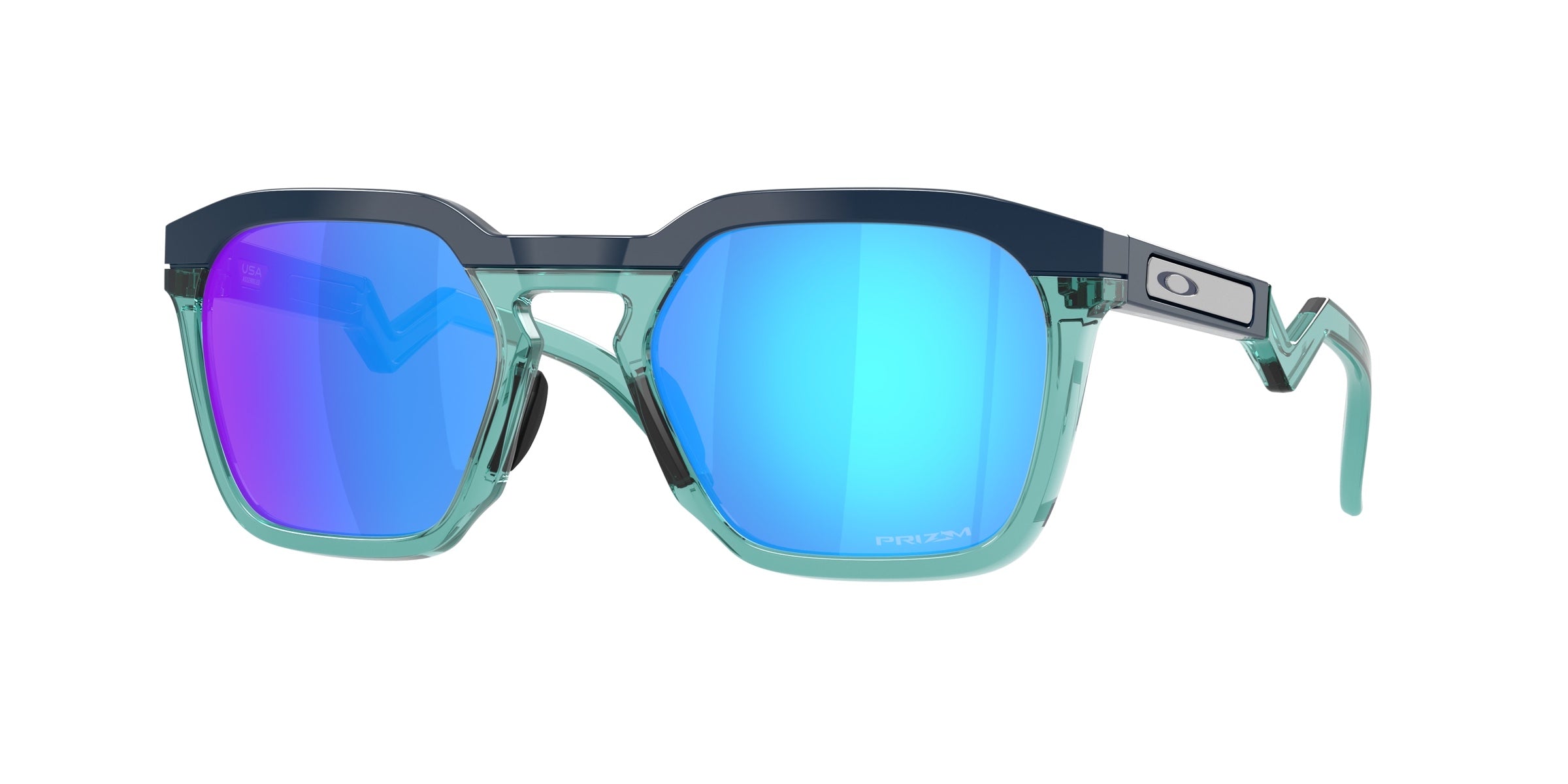 Oakley 0OO9533 HSTN SQ Sunglasses in Abyss with Prizm sapphire lenses