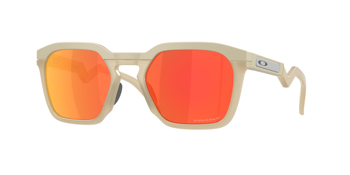 Oakley 0OO9533 HSTN SQ Sunglasses in Matte sand with Prizm ruby polarized lenses