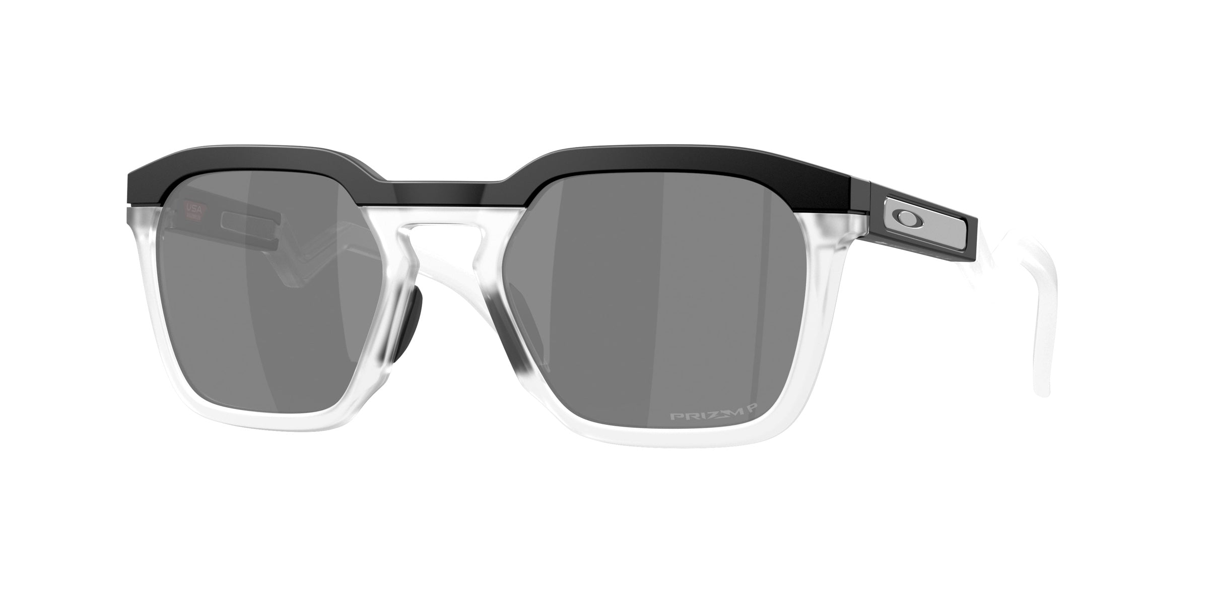 Oakley 0OO9533 HSTN SQ Sunglasses in Matte black with Prizm black polarized lenses