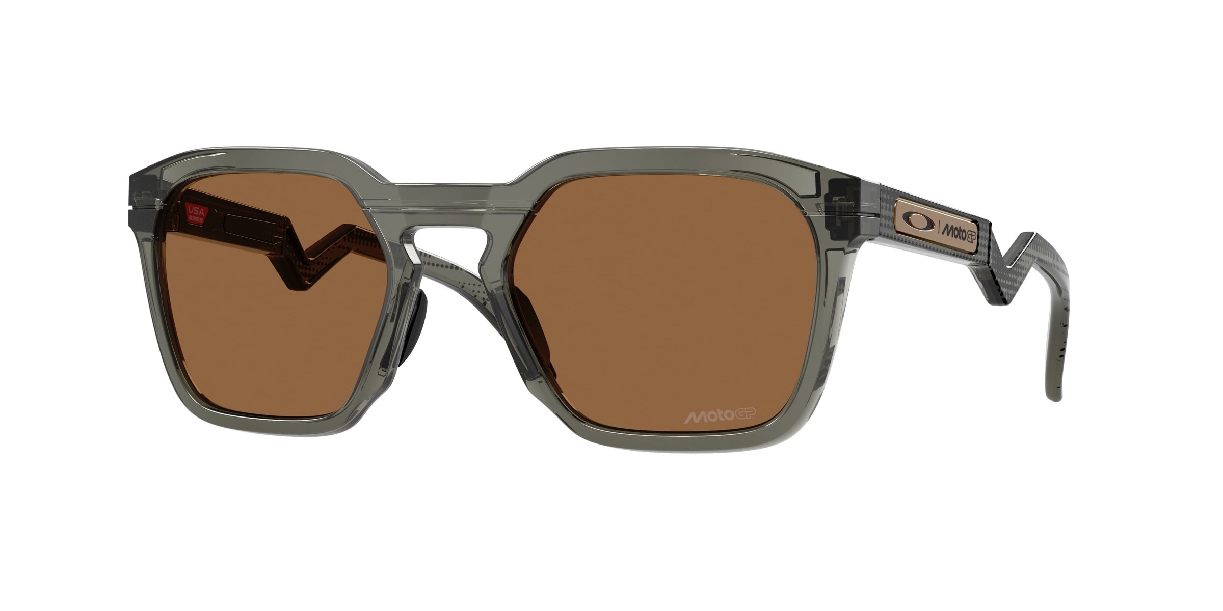 Oakley 0OO9533 HSTN SQ Sunglasses in Grey smoke with Prizm bronze lenses