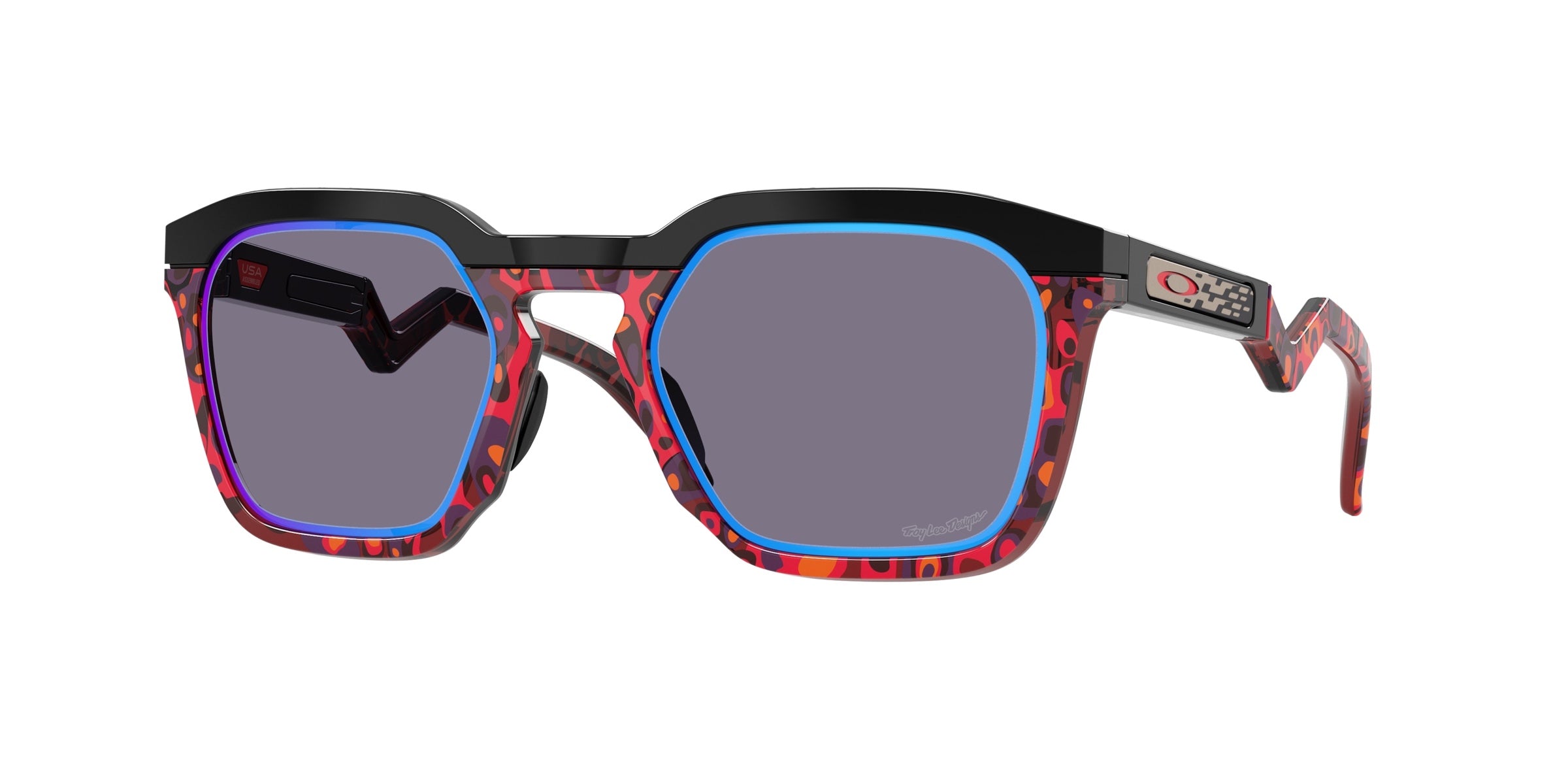 Oakley 0OO9533 HSTN SQ Sunglasses in Polished black with Prizm grey lenses