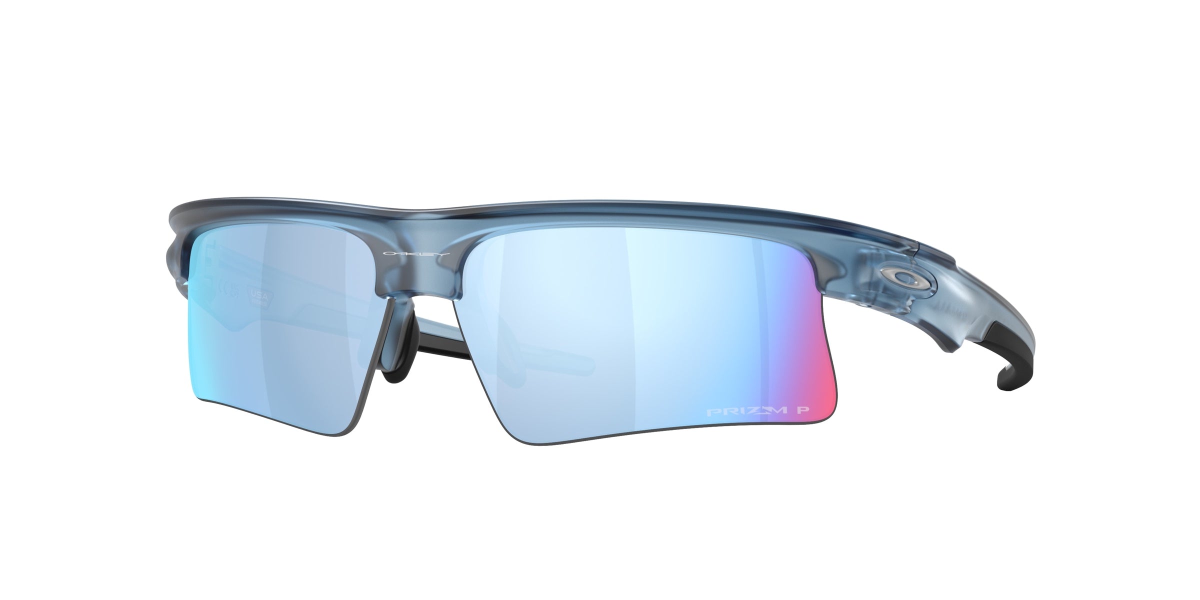 Oakley 0OO9534 Bisphaera Speed Sunglasses in Transparent abyss with Prizm deep water polarized lenses