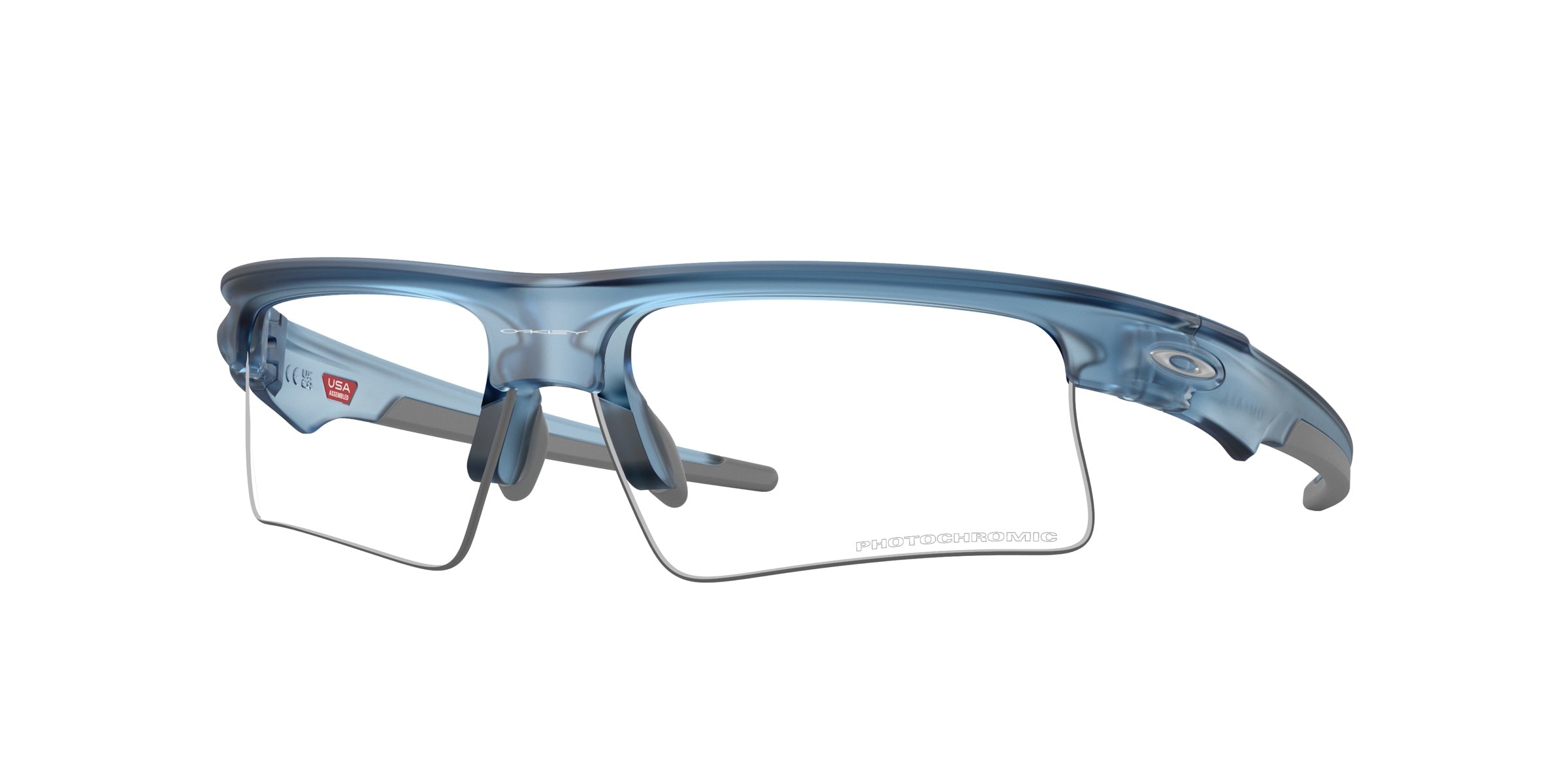 Oakley 0OO9534 Bisphaera Speed Sunglasses in Matte trans stonewash with Clear to black iridium photochromic lenses