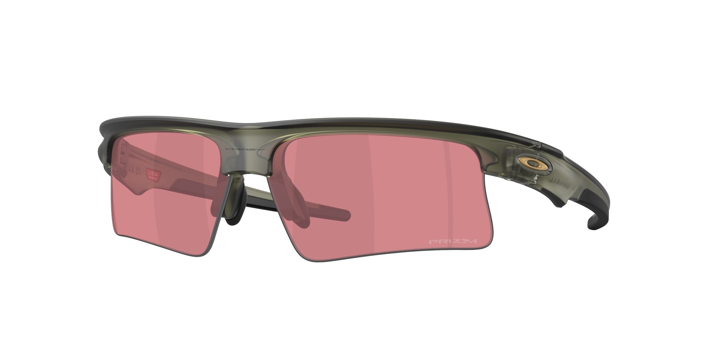 Oakley 0OO9534 Bisphaera Speed Sunglasses in Transparent olive ink with Prizm dark golf lenses