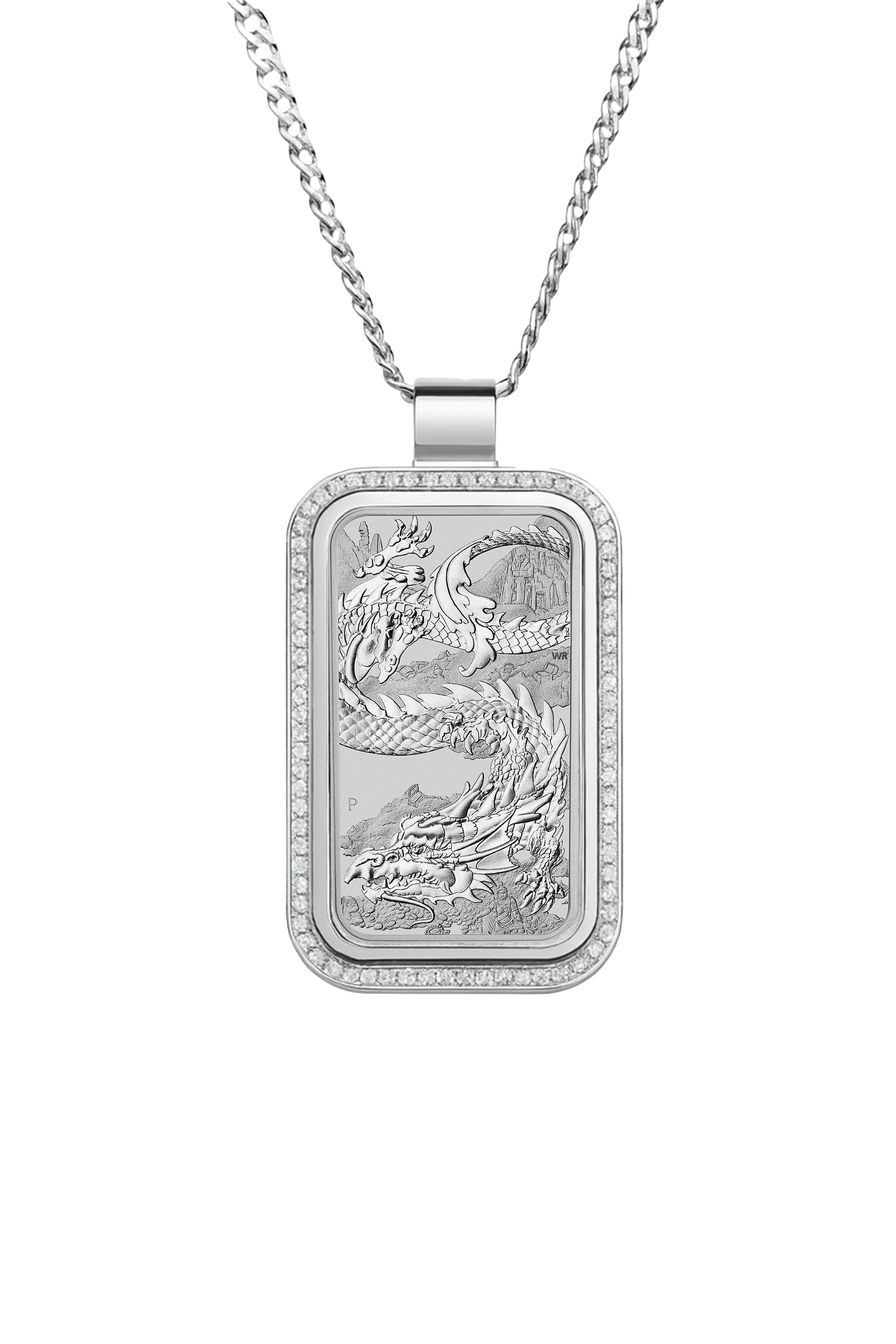 Custom Dragon Bar Pendant 1oz (large)