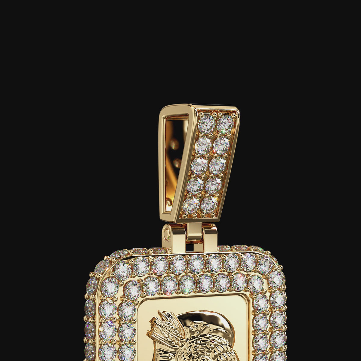 Iced Out Pamp Bar 2.5g 24ct