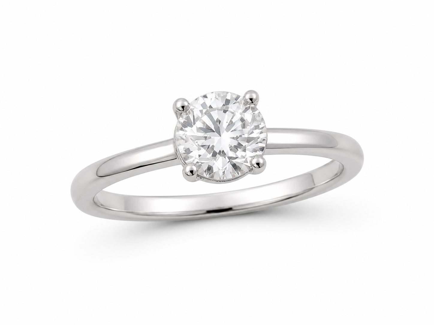 Cubic Zirconia Solitaire Ring