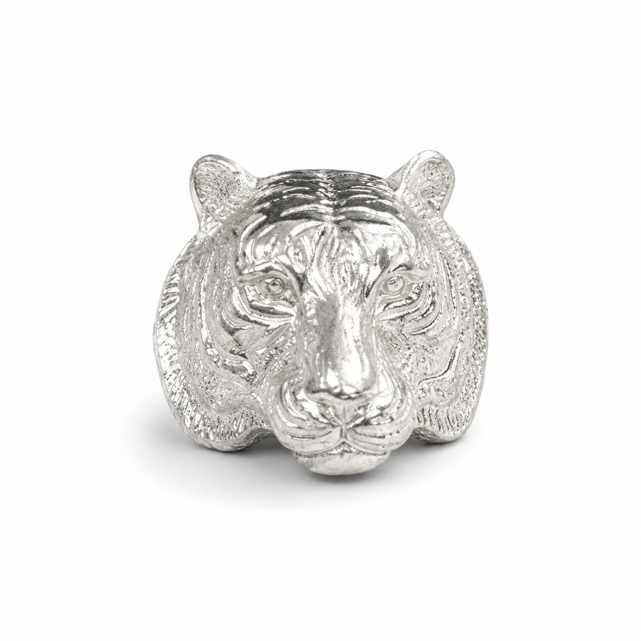 Diamond Eye Tiger Ring Silver