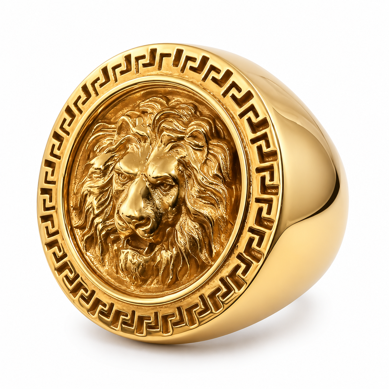 9ct Lion Medusa Ring