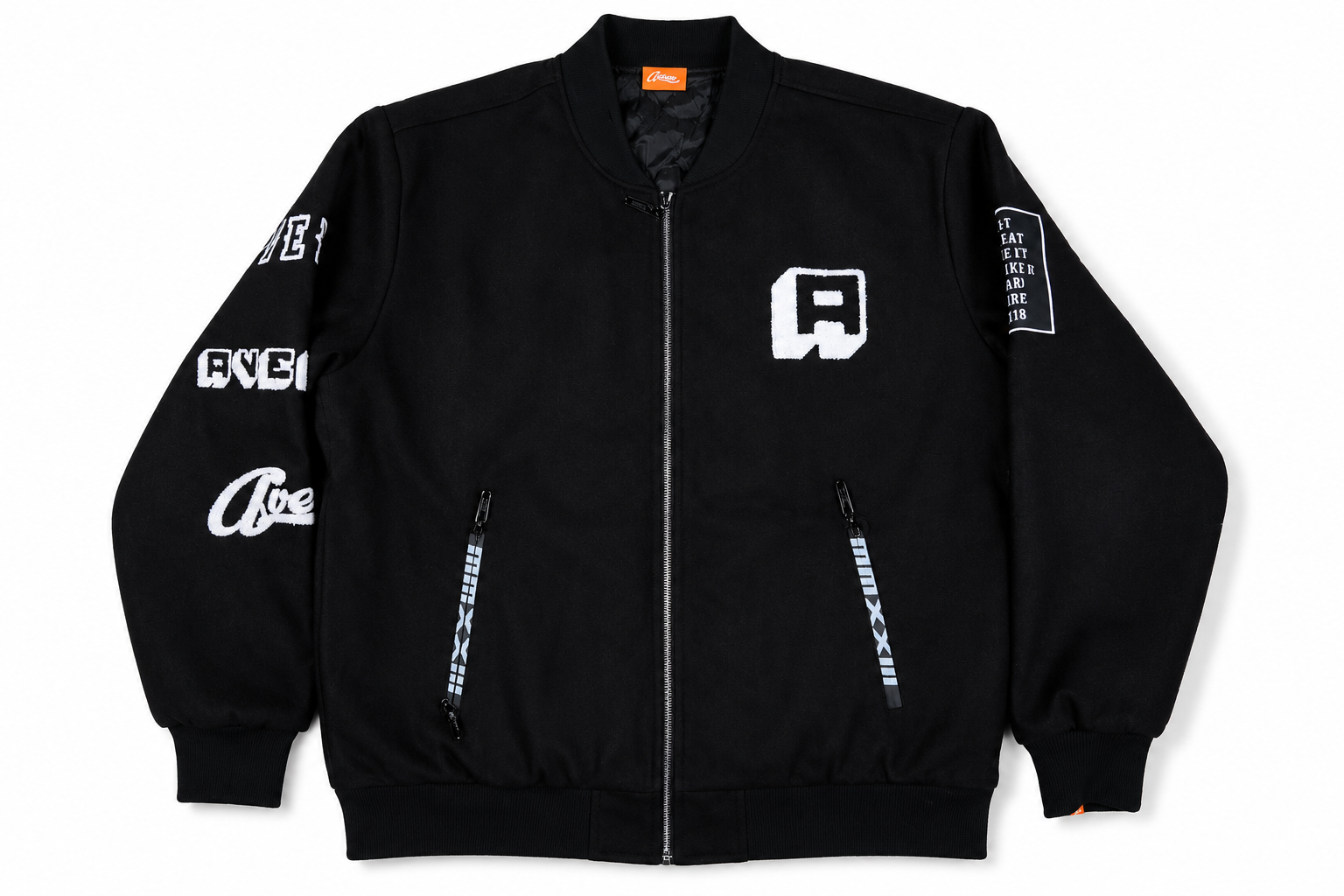 Avenue Varsity Black Jacket