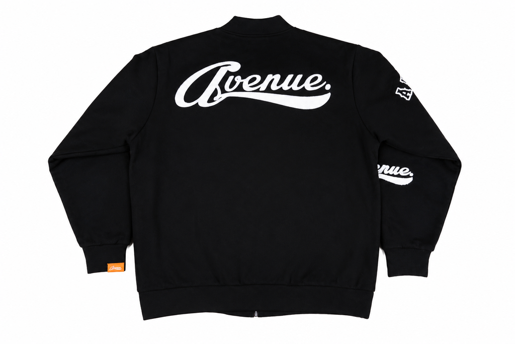 Avenue Varsity Black Jacket