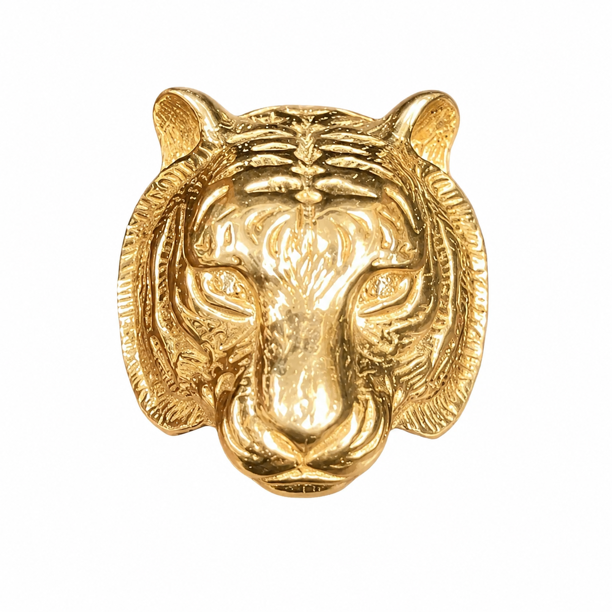 9ct Gold Tiger Diamond Eyes Ring