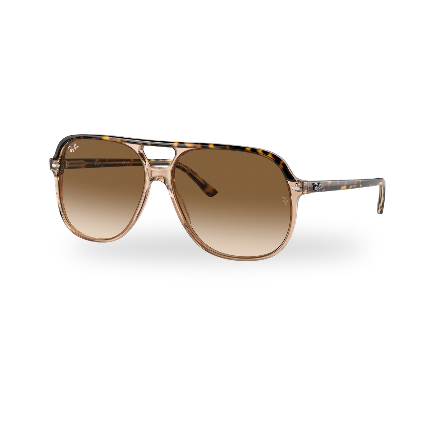 Ray-Ban RB2198 Bill Sunglasses - Havana On Transparent Brown / Light Brown Gradient supplier product photo - transparent product photo with soft shadow