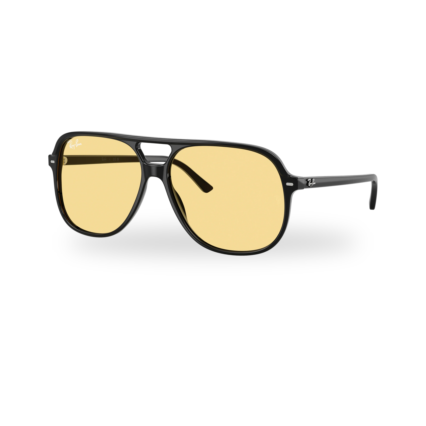 Ray-Ban RB2198 Bill Sunglasses - Black / Yellow supplier product photo - transparent product photo with soft shadow