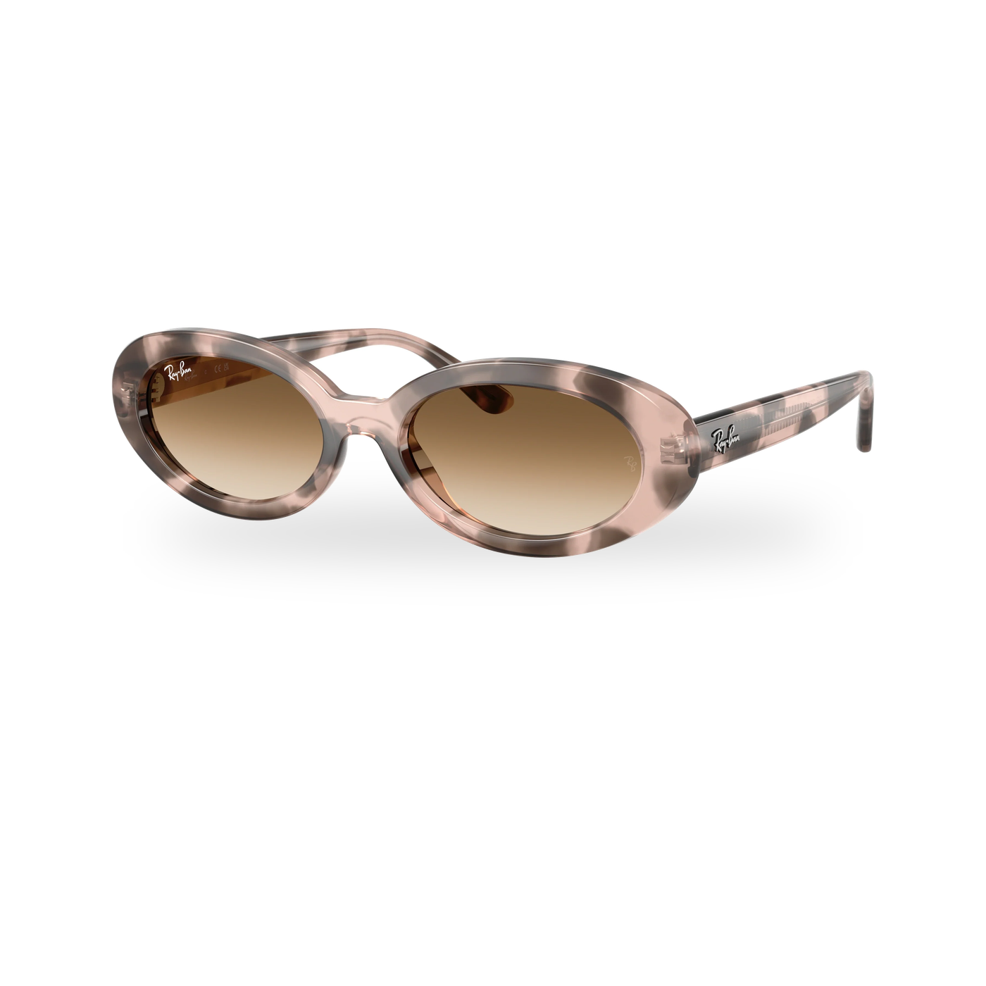 Ray-Ban RB2223 Sunglasses - Opal Pink Havana / Clear Gradient Brown supplier product photo - transparent product photo with soft shadow