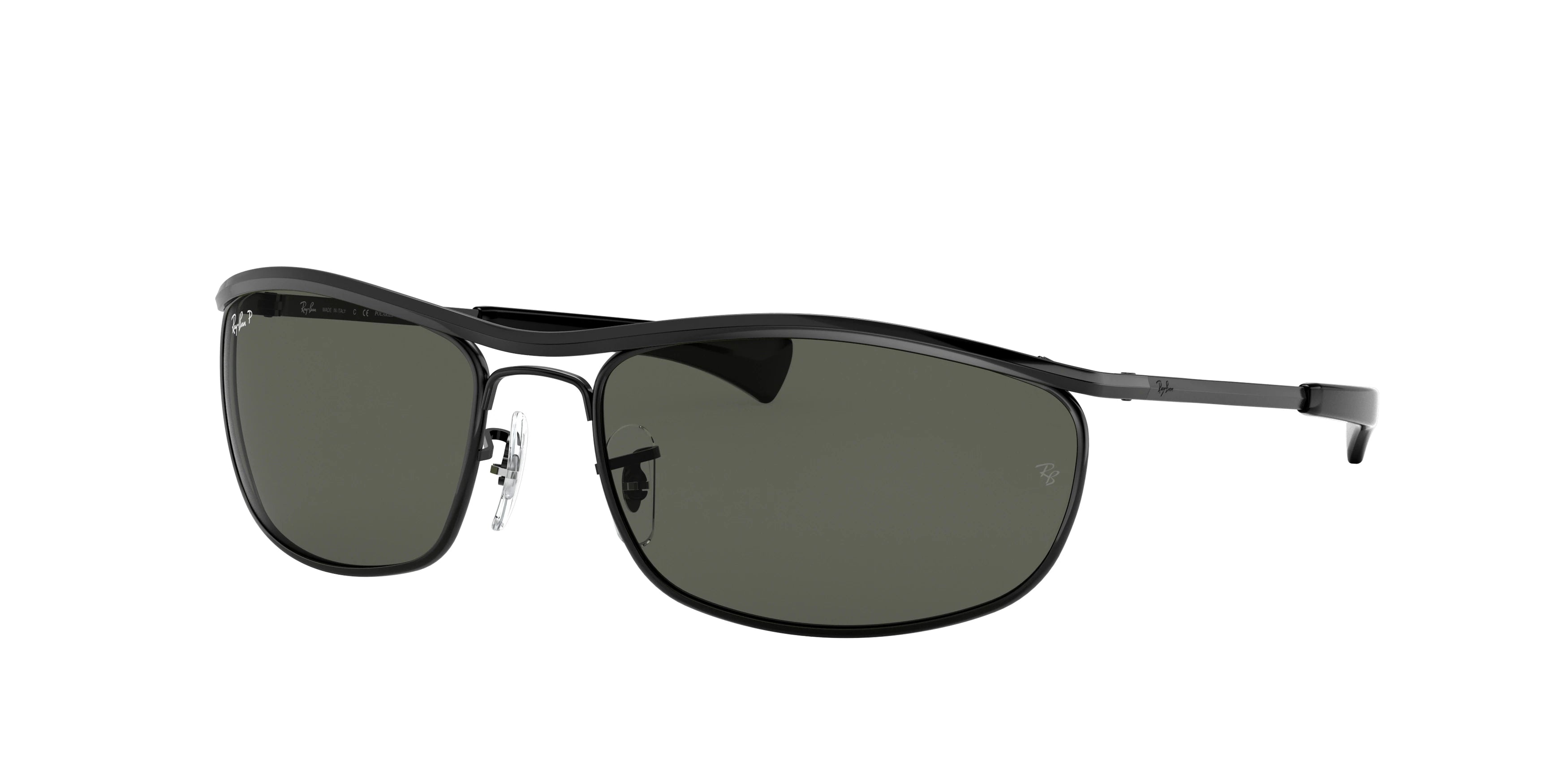 Ray-Ban RB3119M Olympian I Deluxe Sunglasses - Black / G-15 Green Polarised - original supplier photo
