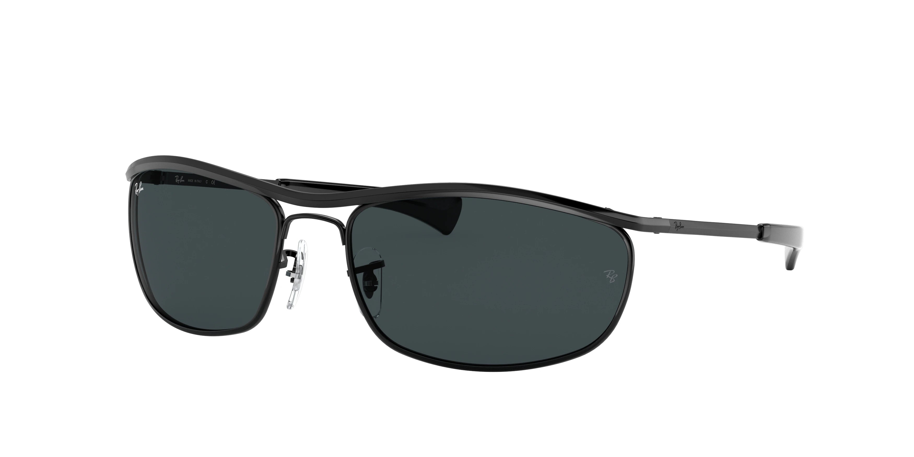 Ray-Ban RB3119M Olympian I Deluxe Sunglasses - Black / Blue - original supplier photo