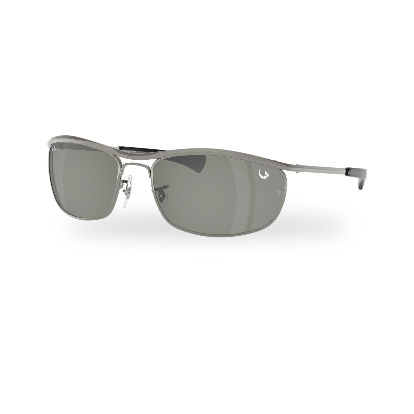 Ray-Ban RB3119M Olympian I Deluxe Sunglasses - Gunmetal / Green Mirror Silver supplier product photo - transparent product photo with soft shadow
