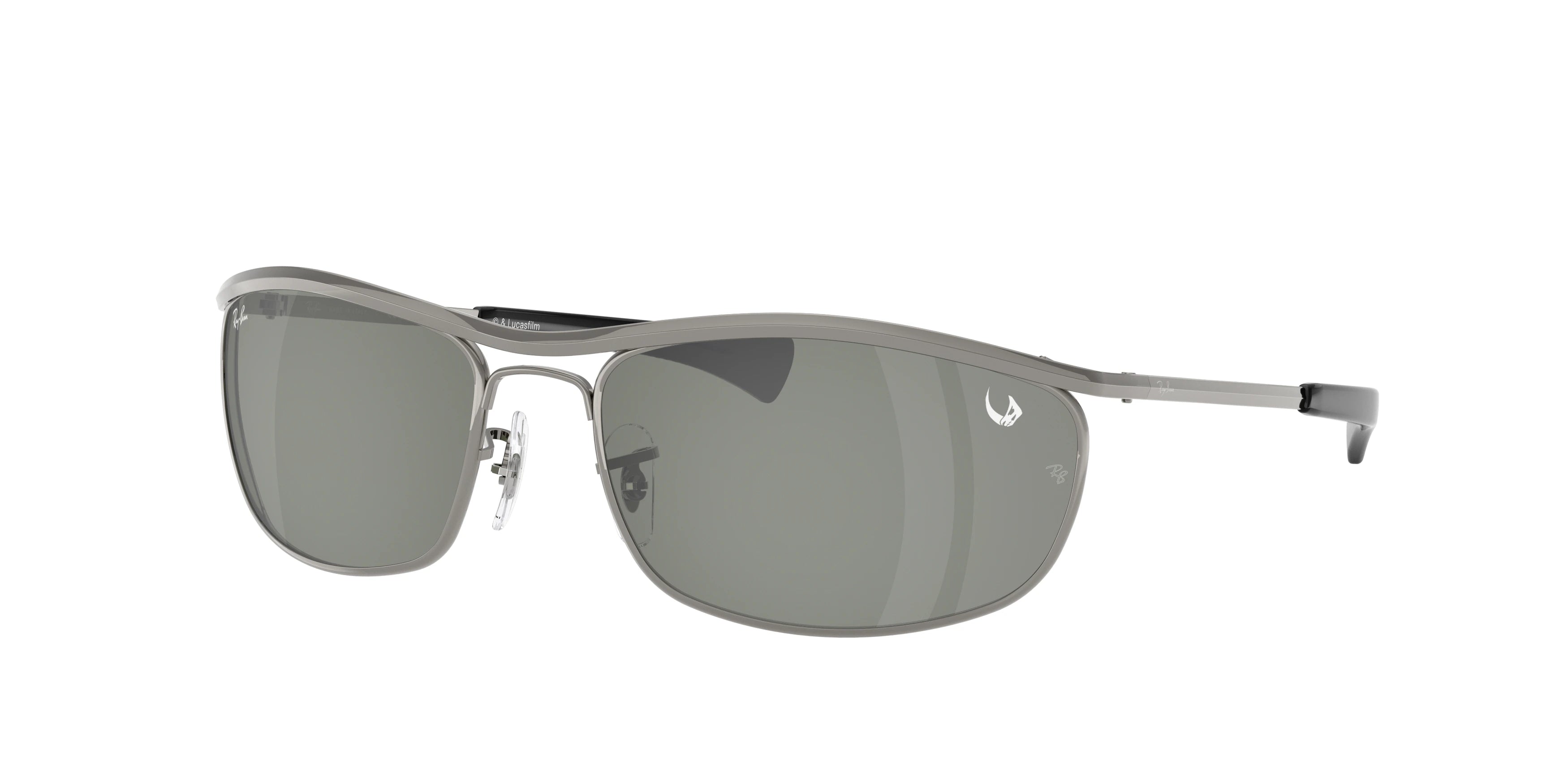 Ray-Ban RB3119M Olympian I Deluxe Sunglasses - Gunmetal / Green Mirror Silver - original supplier photo