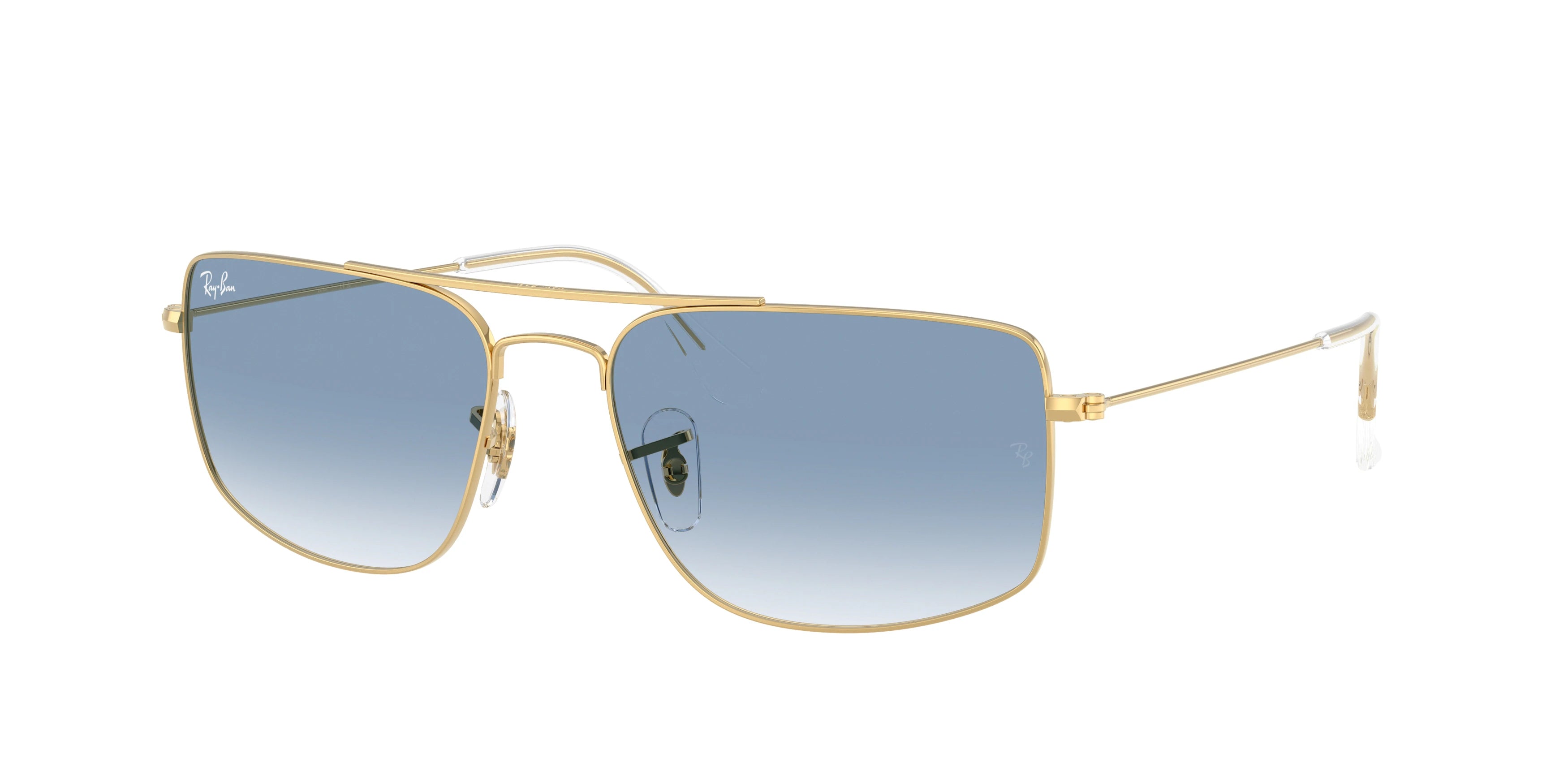 Ray-Ban RB3779 Explorer 3 Sunglasses - Arista Gold / Clear Gradient Blue - original supplier photo