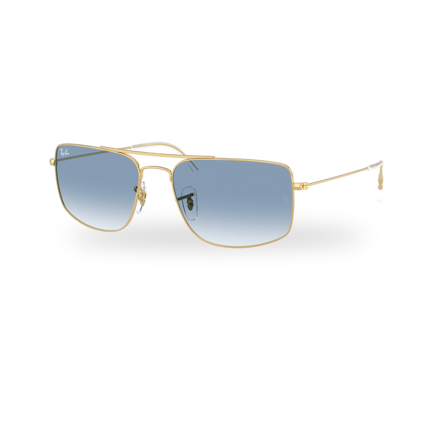 Ray-Ban RB3779 Explorer 3 Sunglasses - Arista Gold / Clear Gradient Blue supplier product photo - transparent product photo with soft shadow