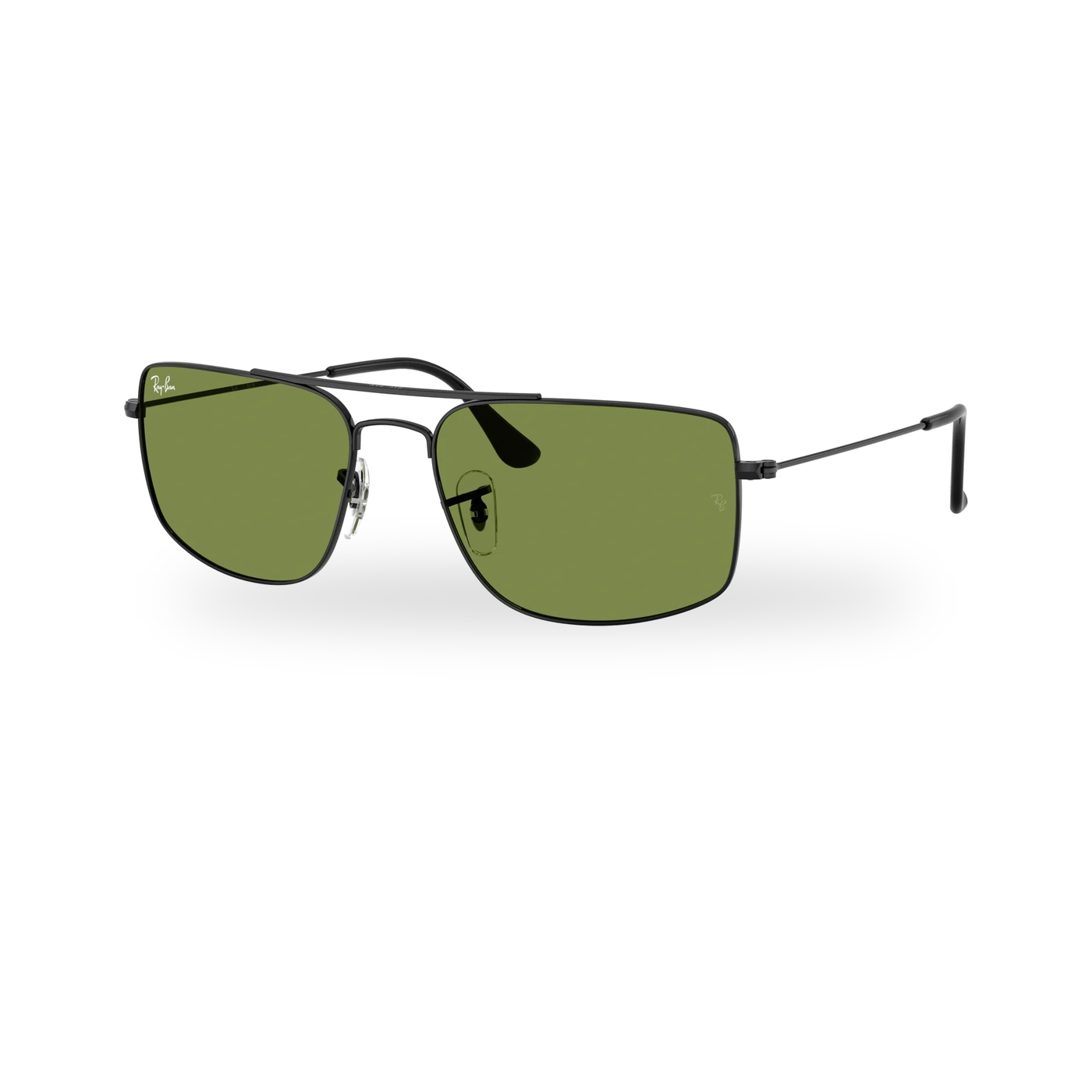 Ray-Ban RB3779 Explorer 3 Sunglasses - Black / Green supplier product photo - transparent product photo with soft shadow