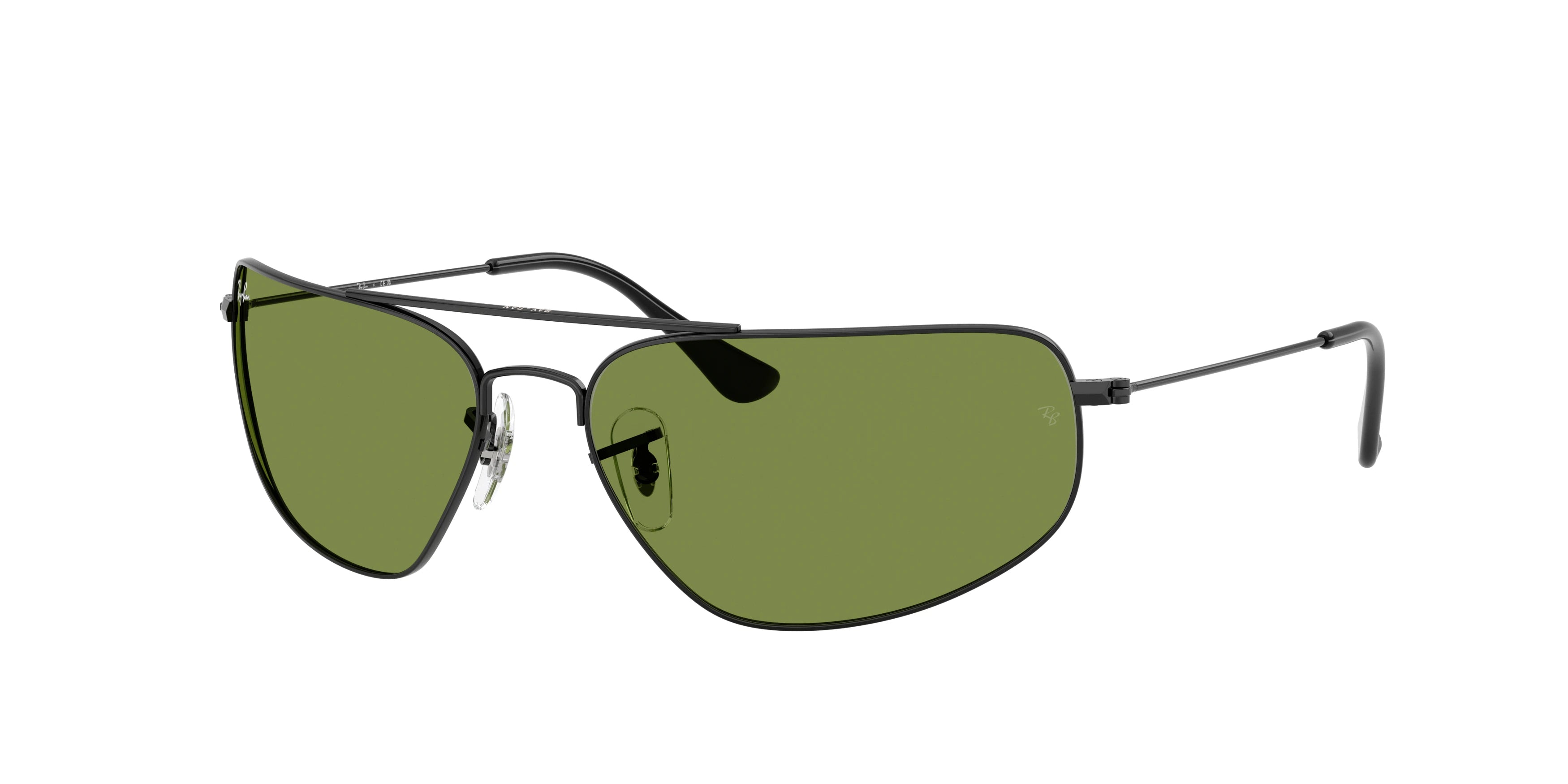 Ray-Ban RB3780 Sunglasses - Black / Green - original supplier photo