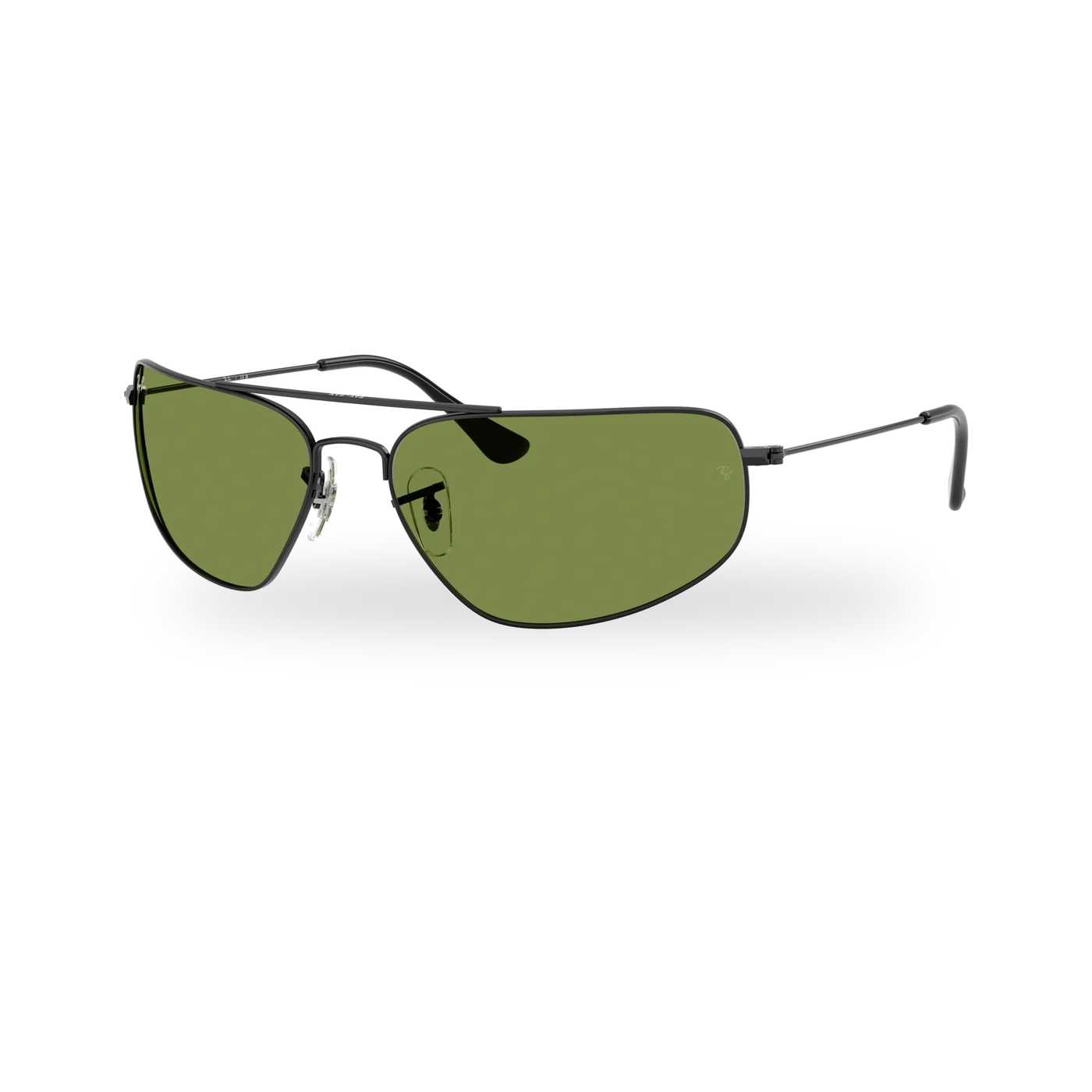 Ray-Ban RB3780 Sunglasses - Black / Green supplier product photo - transparent product photo with soft shadow