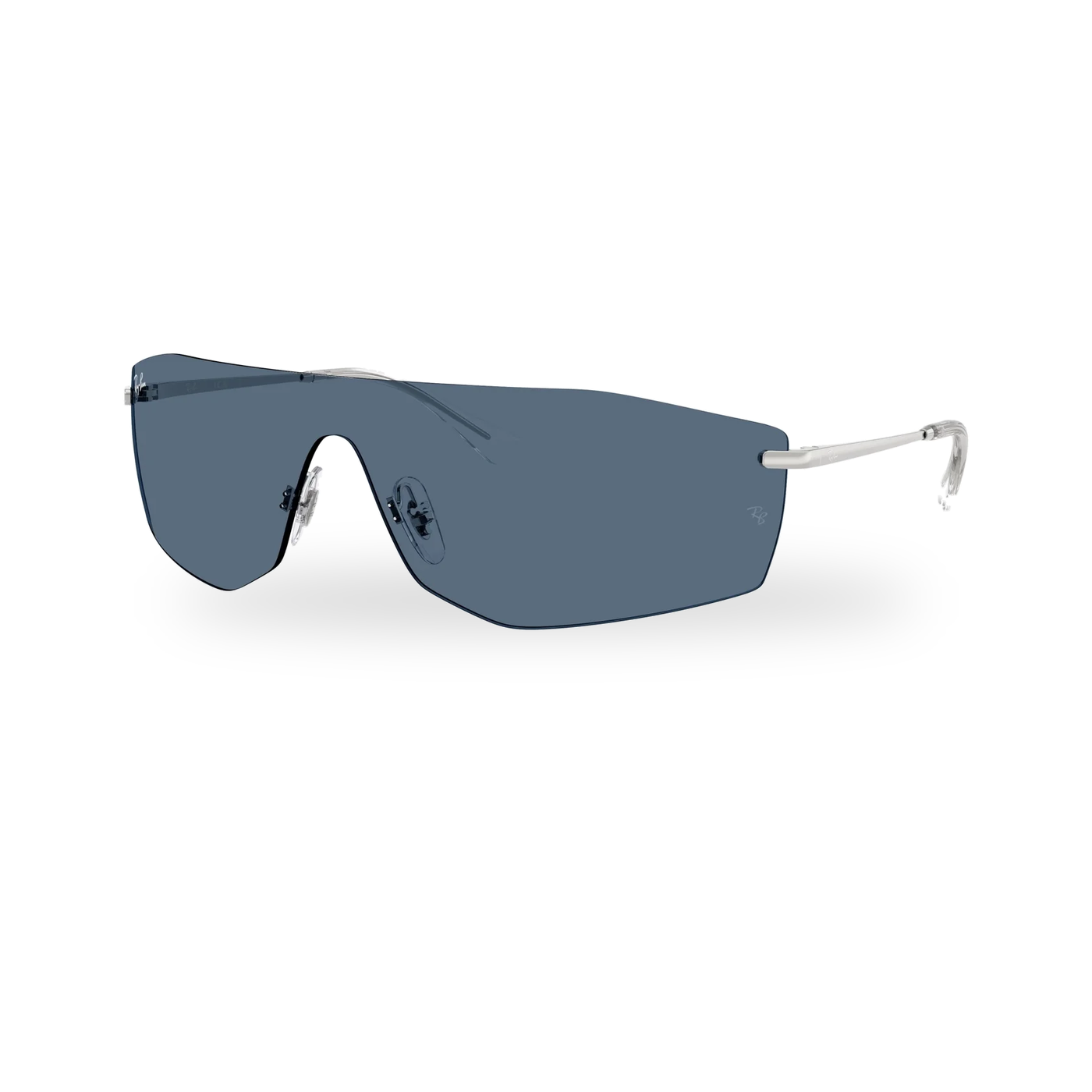 Ray-Ban RB3781 Sunglasses - Silver / Dark Blue supplier product photo - transparent product photo with soft shadow