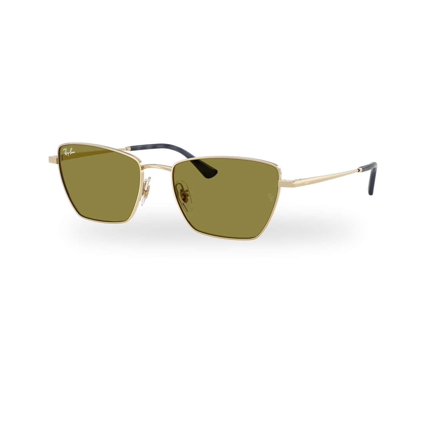 Ray-Ban RB3783 Sunglasses - Pale Gold / Green supplier product photo - transparent product photo with soft shadow
