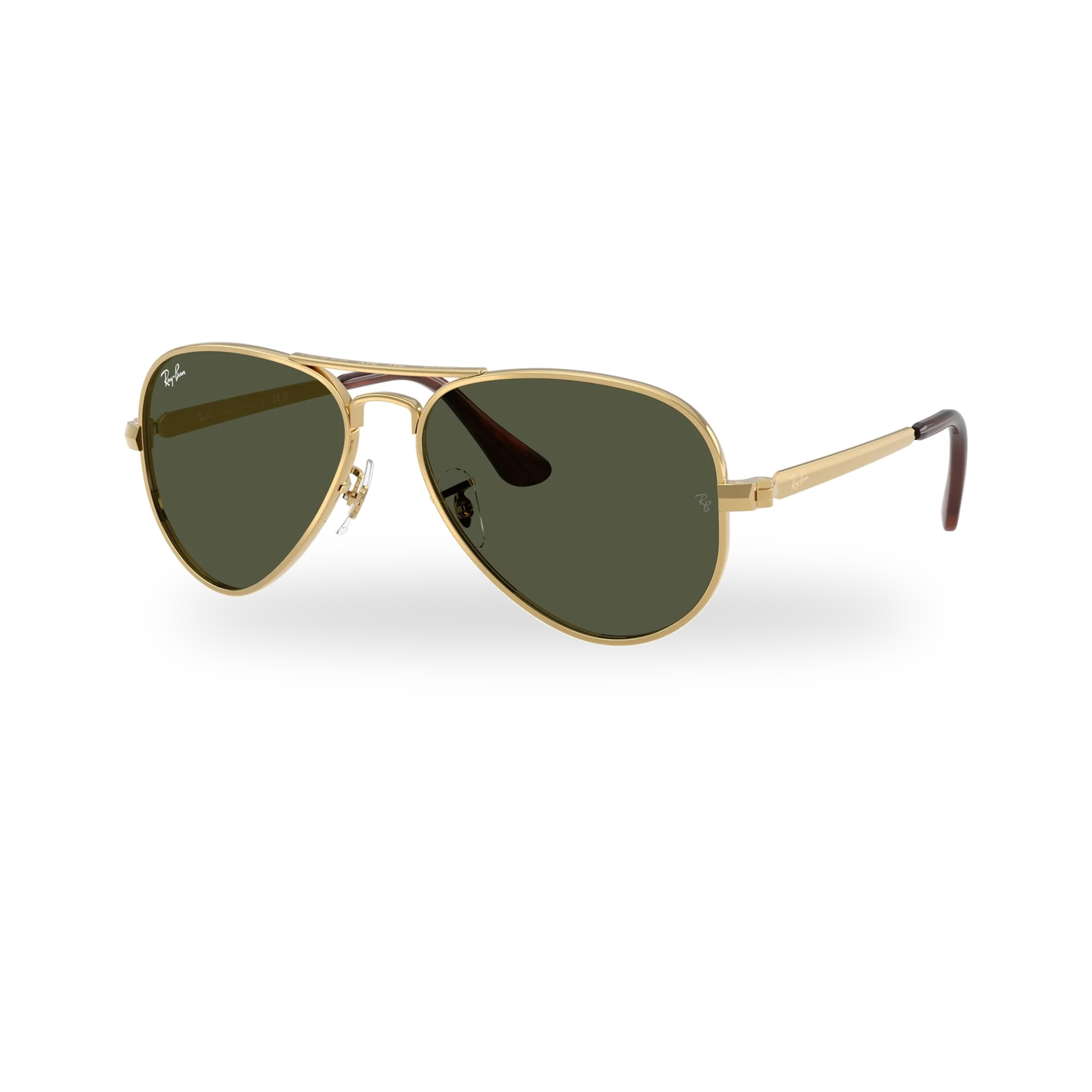 Ray-Ban RB3925 Aviator Max Sunglasses - Arista Gold / Green supplier product photo - transparent product photo with soft shadow