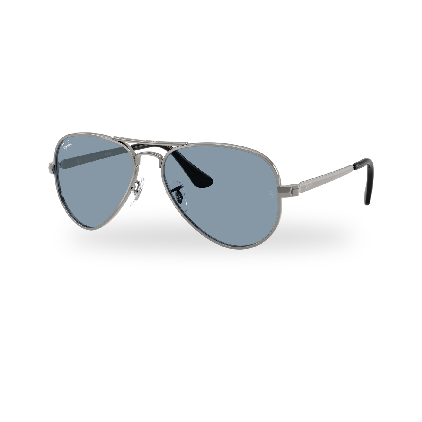 Ray-Ban RB3925 Aviator Max Sunglasses - Gunmetal / Blue supplier product photo - transparent product photo with soft shadow