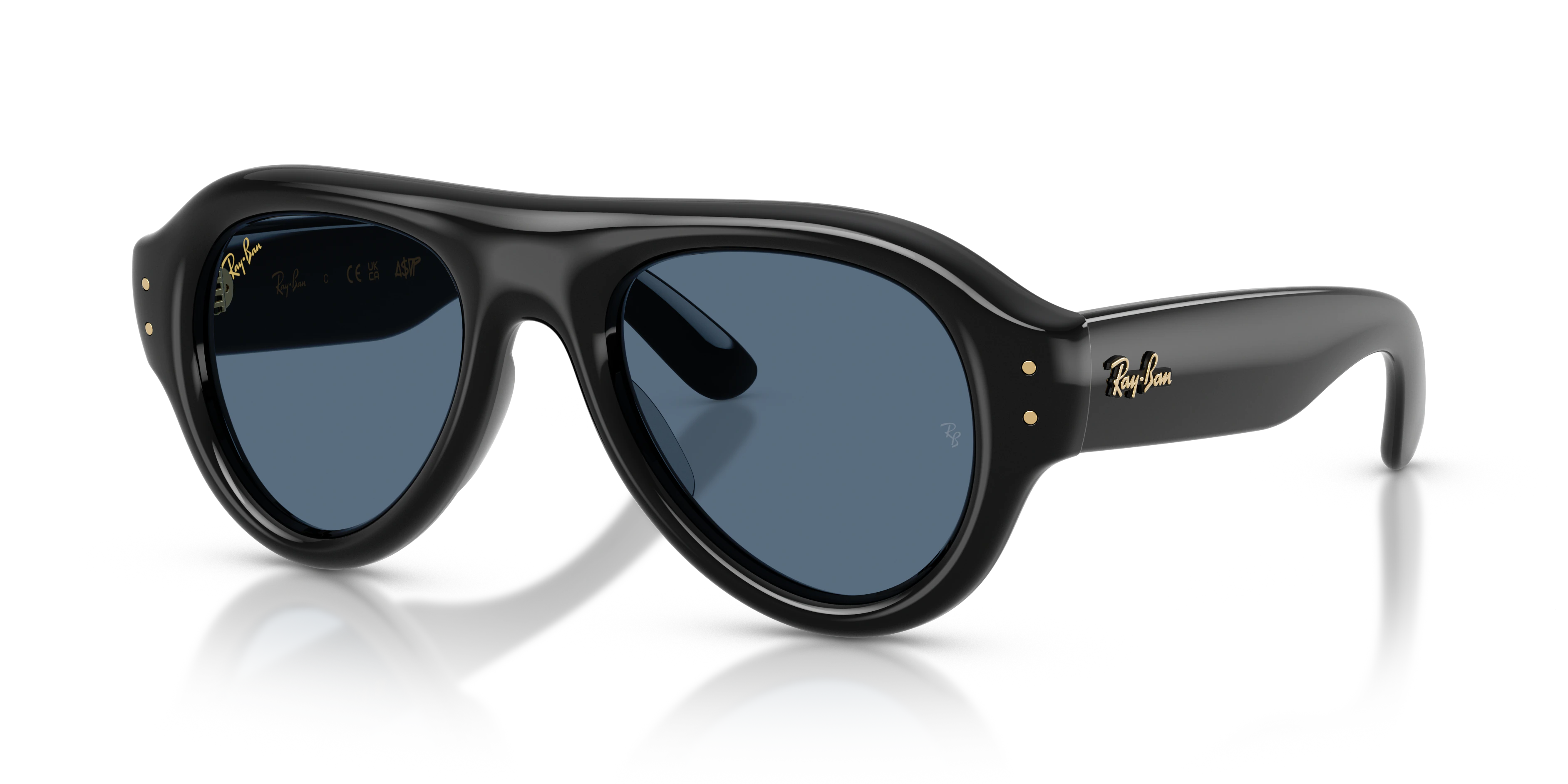 Ray-Ban RB4925 A$AP Rocky Puffer Sunglasses - Black / Dark blue supplier shadow image