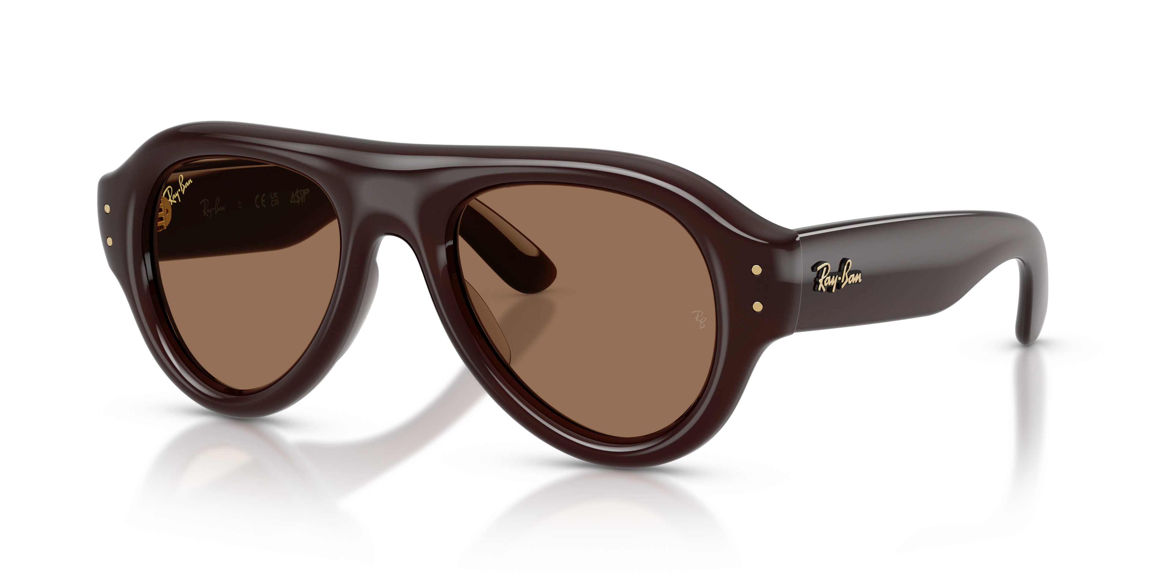 Ray-Ban RB4925 A$AP Rocky Puffer Sunglasses - Transparent dark brown / Dark brown supplier shadow image