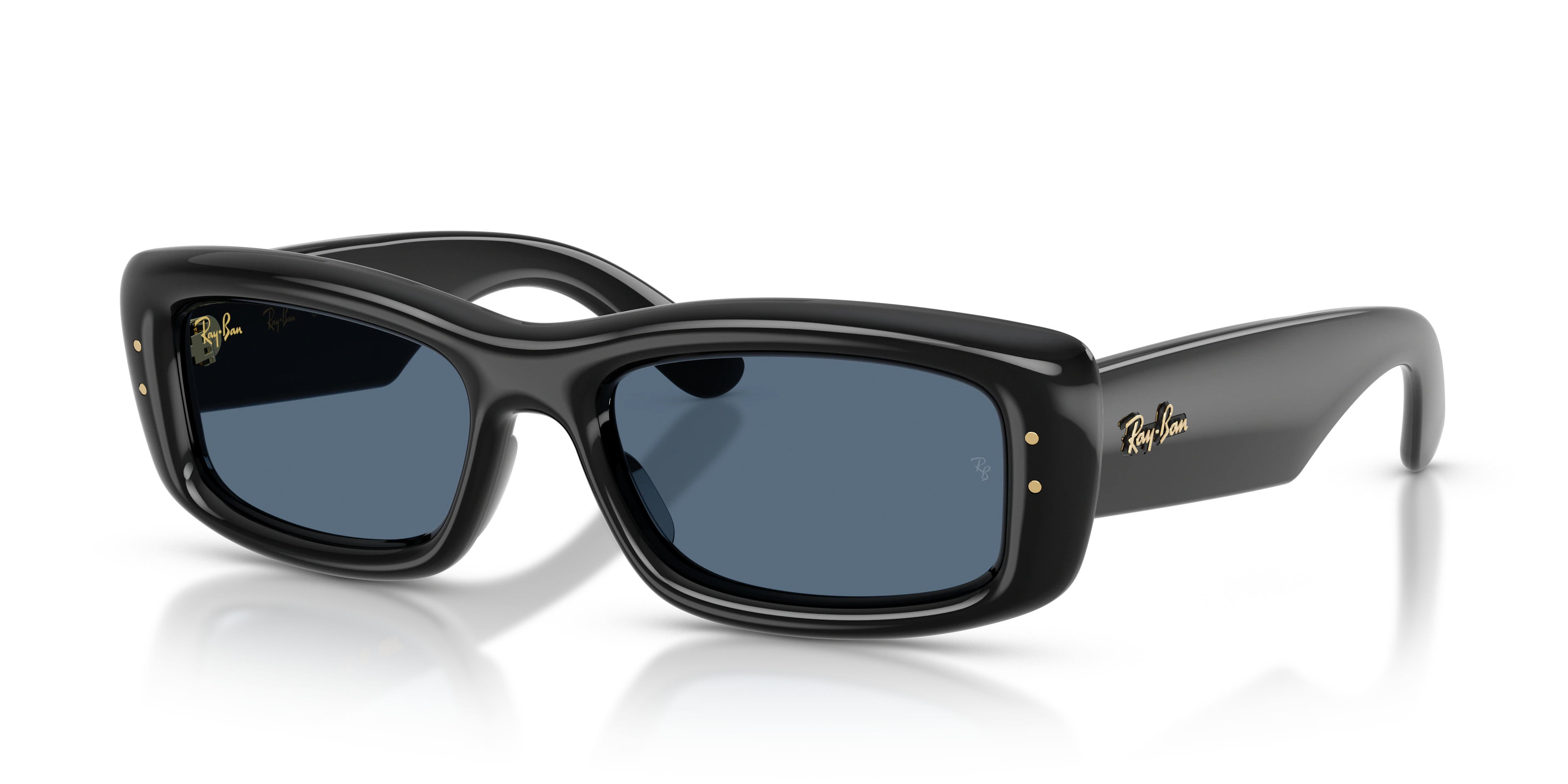 Ray-Ban RB4944 A$AP Rocky Puffer Sunglasses - Black / Dark blue supplier shadow image
