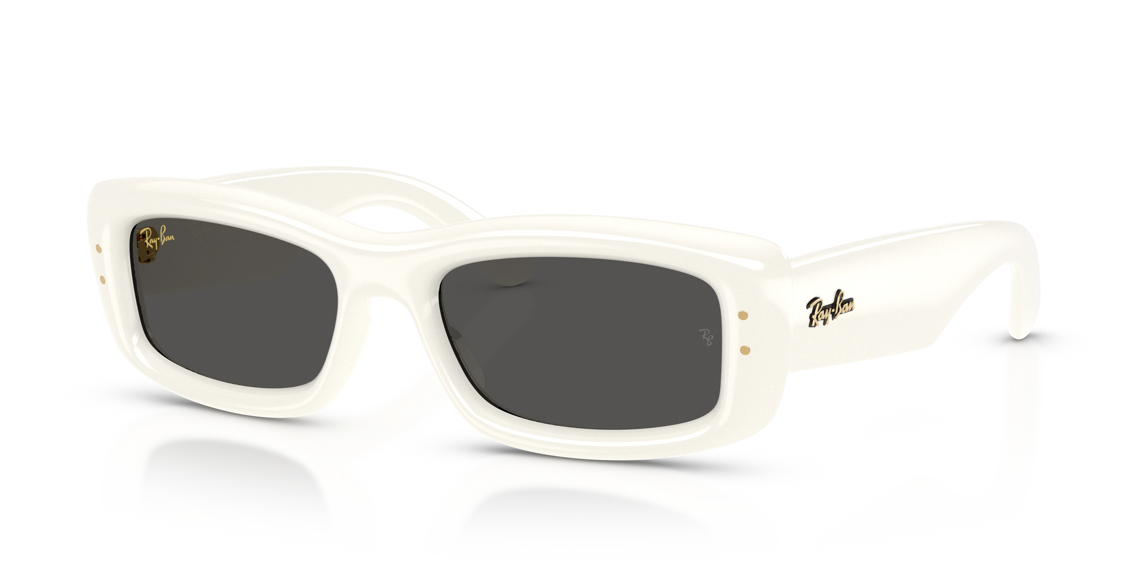 Ray-Ban RB4944 A$AP Rocky Puffer Sunglasses - Full cream / Ultra black supplier premium shadow image