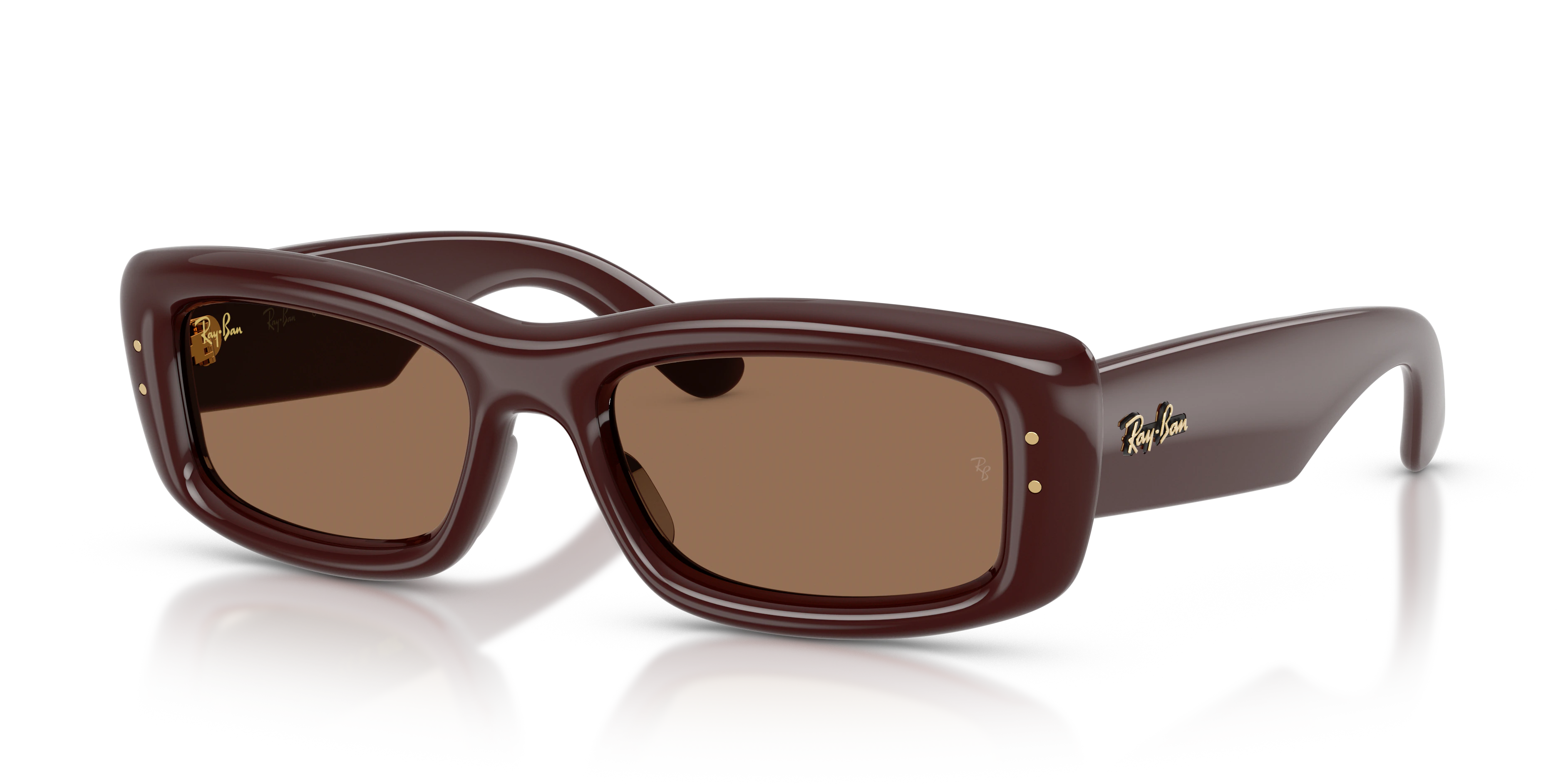 Ray-Ban RB4944 A$AP Rocky Puffer Sunglasses - Transparent dark brown / Dark brown supplier premium shadow image