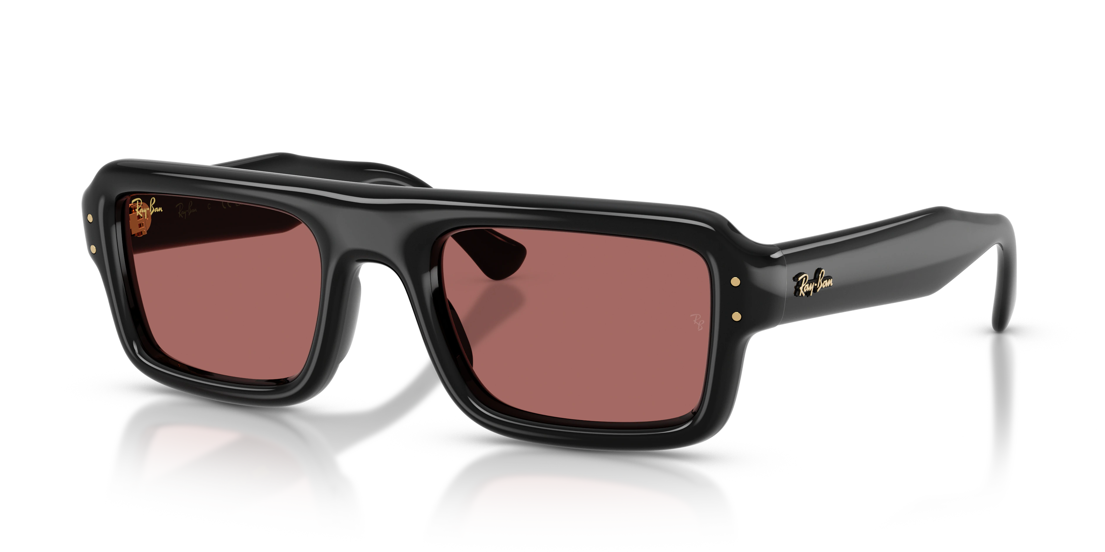 Ray-Ban RB4954 A$AP Rocky Puffer Sunglasses - Black / Dark violet supplier shadow image