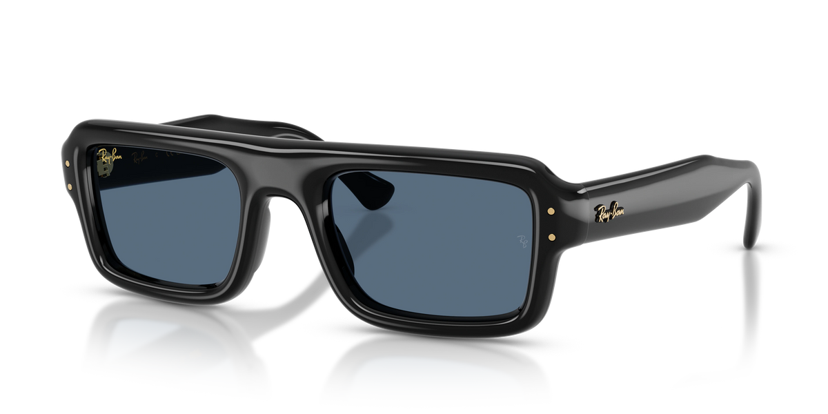 Ray-Ban RB4954 A$AP Rocky Puffer Sunglasses - Black / Dark blue supplier shadow image