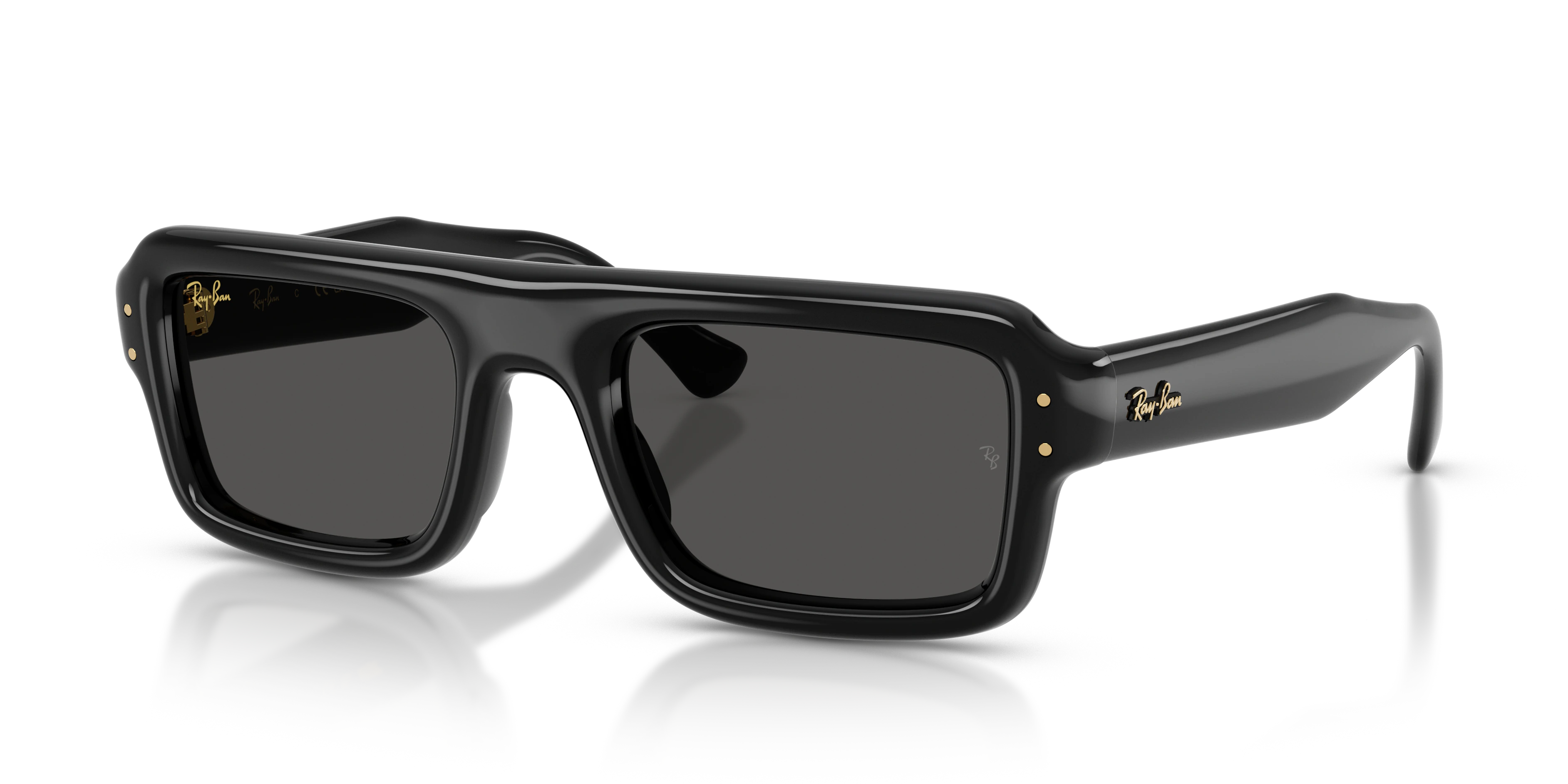 Ray-Ban RB4954 A$AP Rocky Puffer Sunglasses - Black / Ultra black supplier shadow image