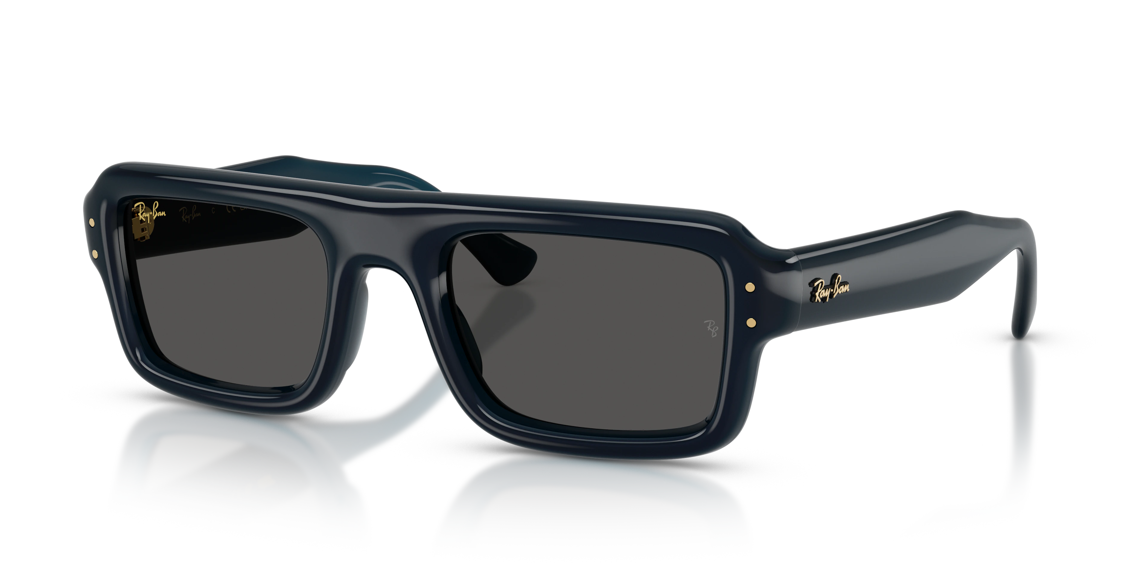 Ray-Ban RB4954 A$AP Rocky Puffer Sunglasses - Transparent dark blue / Ultra black supplier premium shadow image