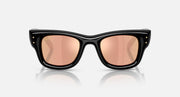 Black / Dark brown mirror rose gold