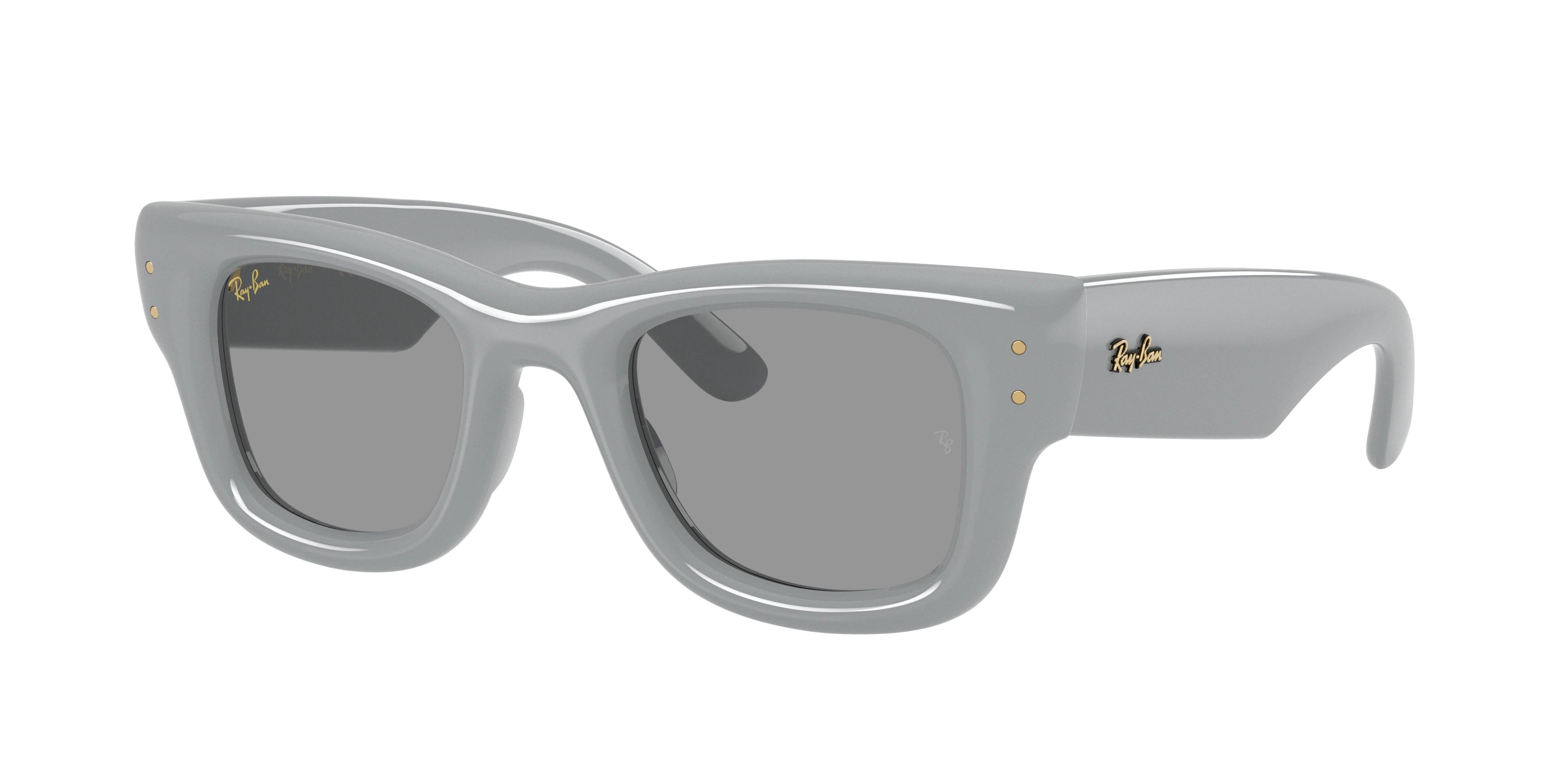 Ray-Ban Wayfarer Puffer RB4940 Sunglasses in Solid grey with Grey lenses - original supplier photo