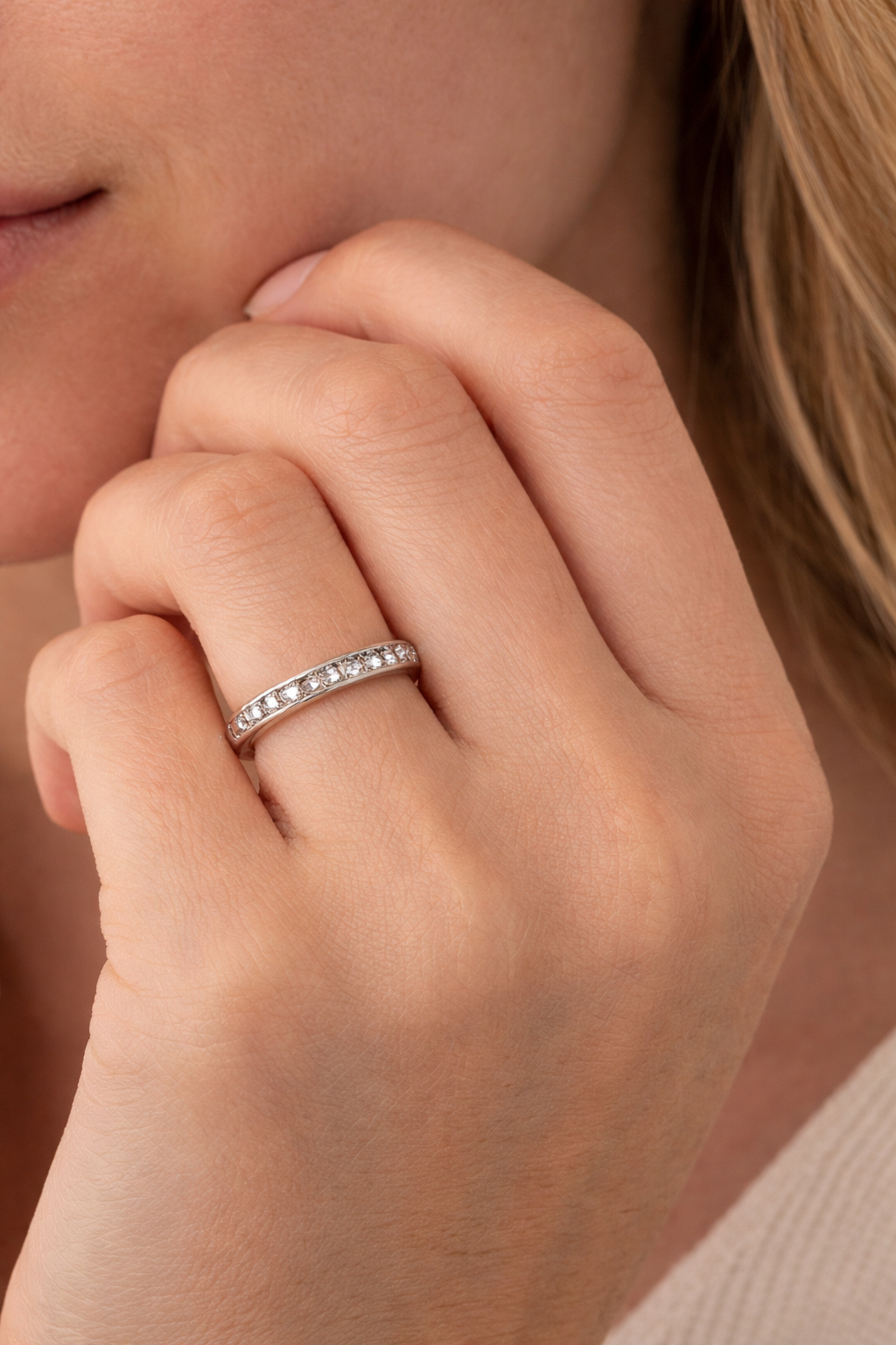 Sterling Silver Cubic Zirconia Band Ring