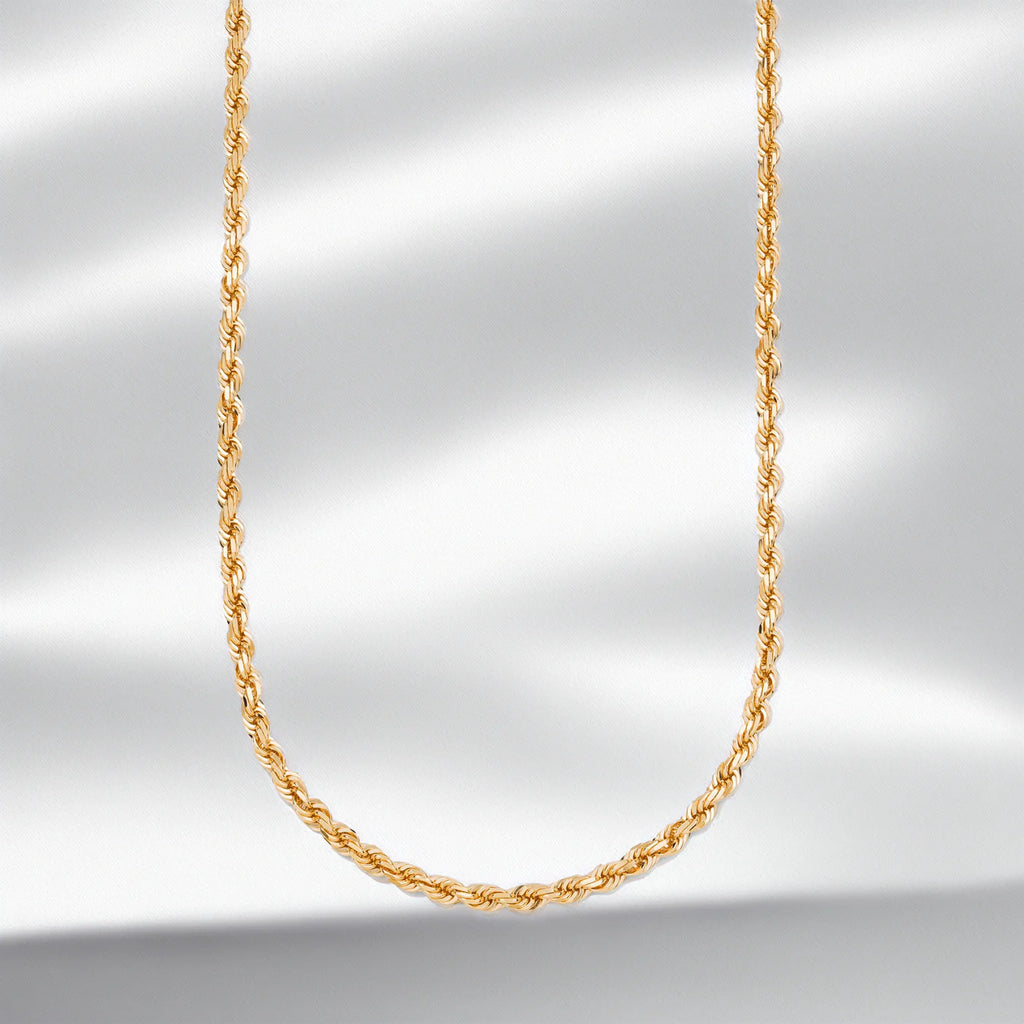9ct Gold Rope Twist Chain