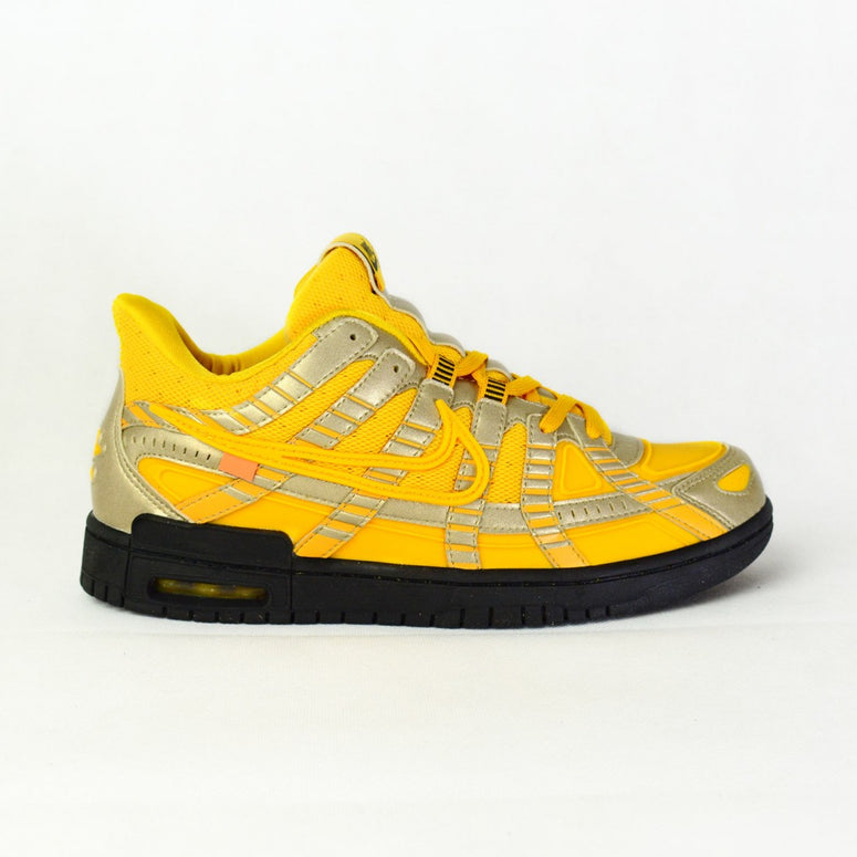 Off-White x Nike Air Rubber Dunk 'University Gold'