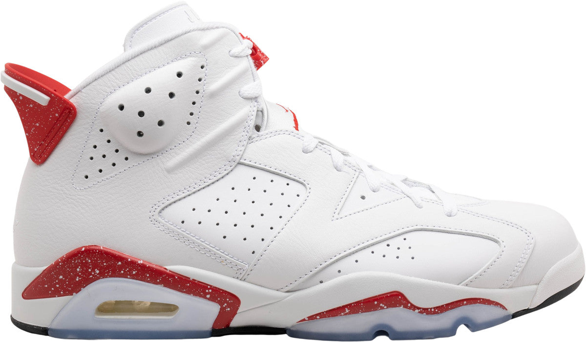 Air Jordan 6 White and University Red