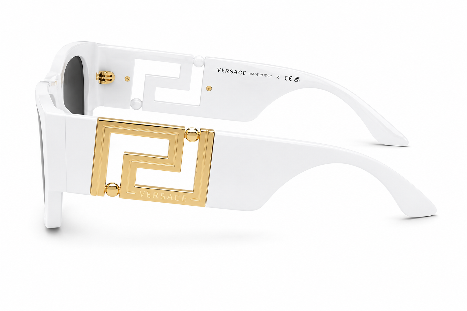 Versace VE4403 White Rectangle Sunglasses